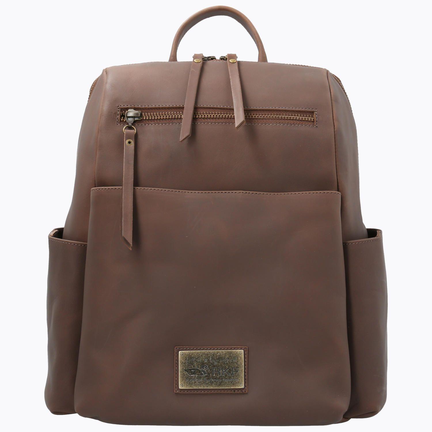 Mochila Cuero Mujer Alanis Back Chocolate-0