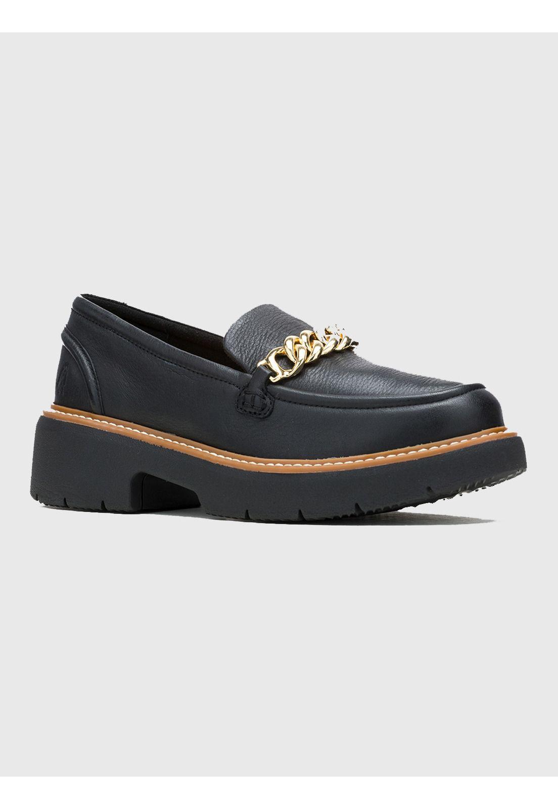Mocasín Cuero Negro Mujer Jodie Bit Loafer -0