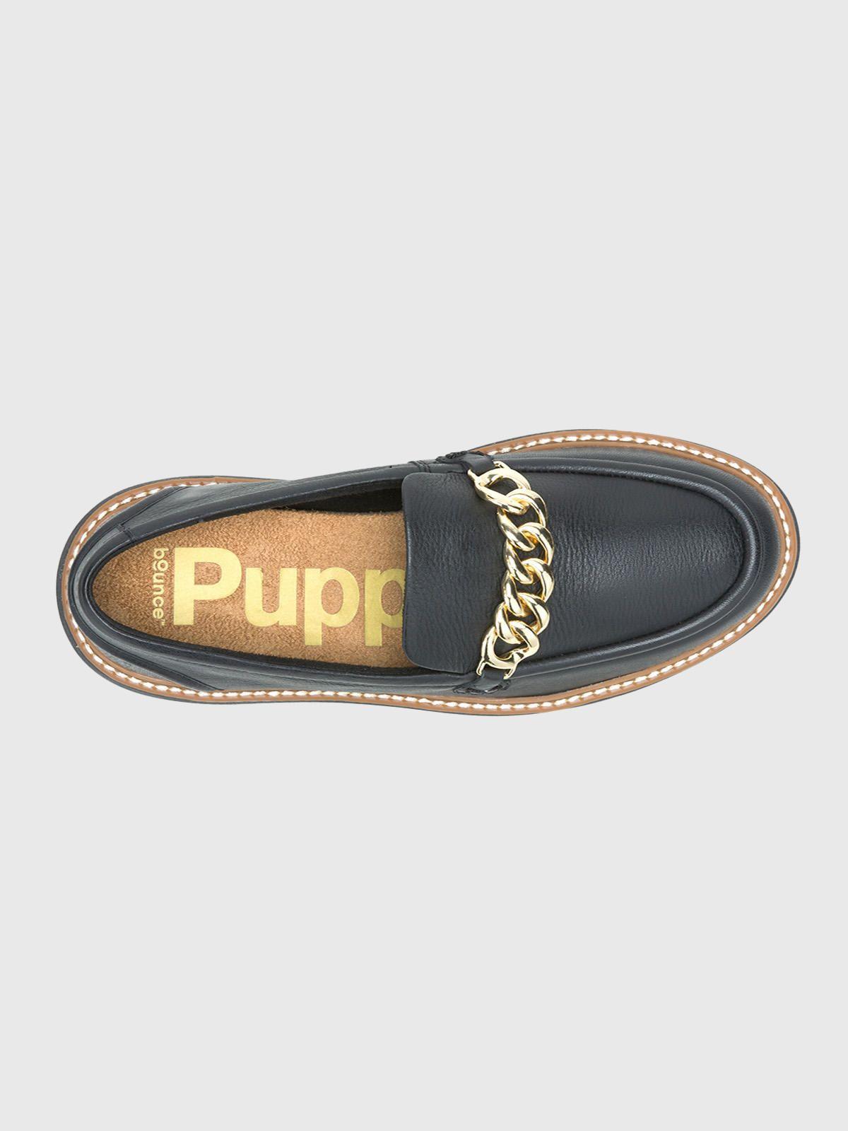 Mocasín Cuero Negro Mujer Jodie Bit Loafer -4