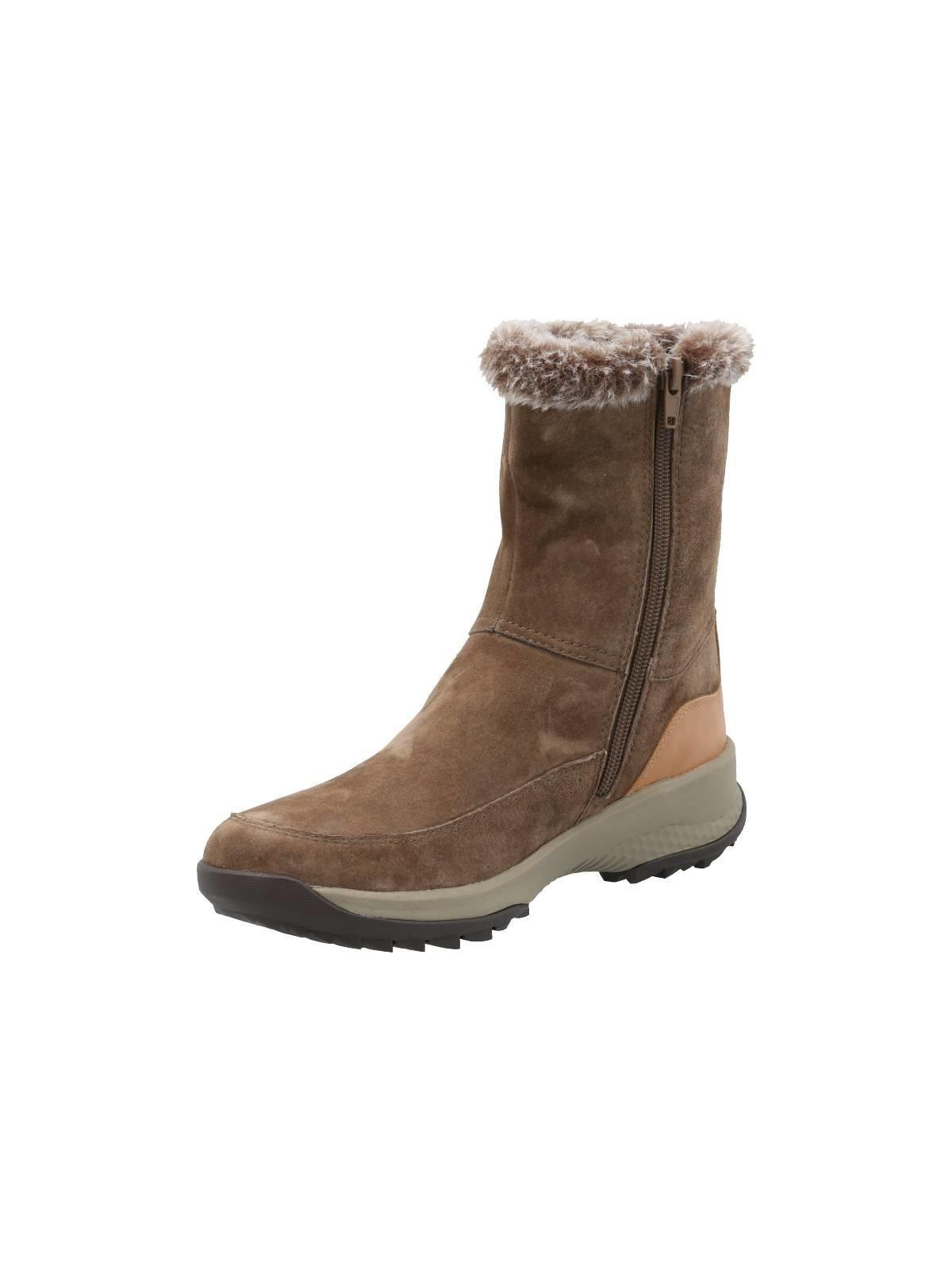 Botín Cuero Mujer Varja Café-4