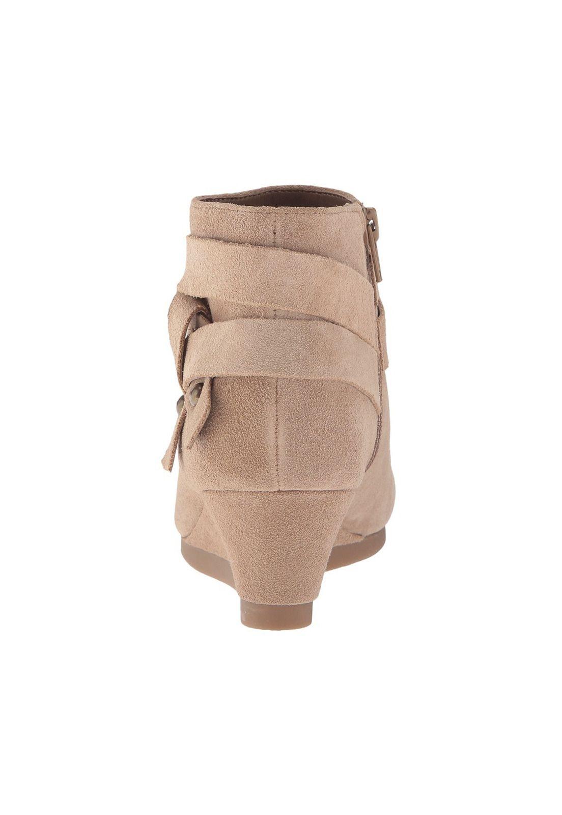 Botín Cuero 7Lina Beige Mujer-2