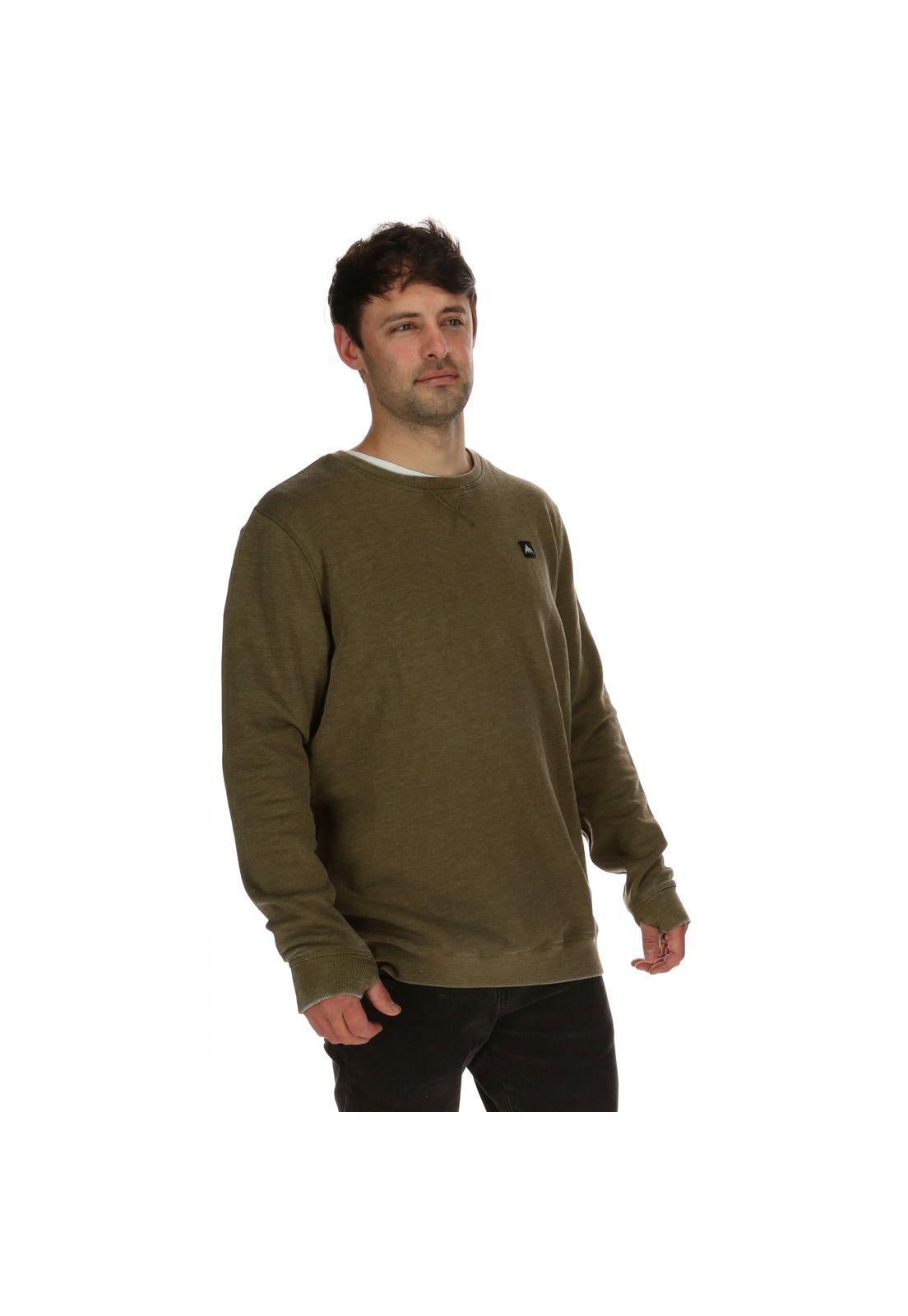 Poleron Masculino Crew Verde Oscuro Burton-2