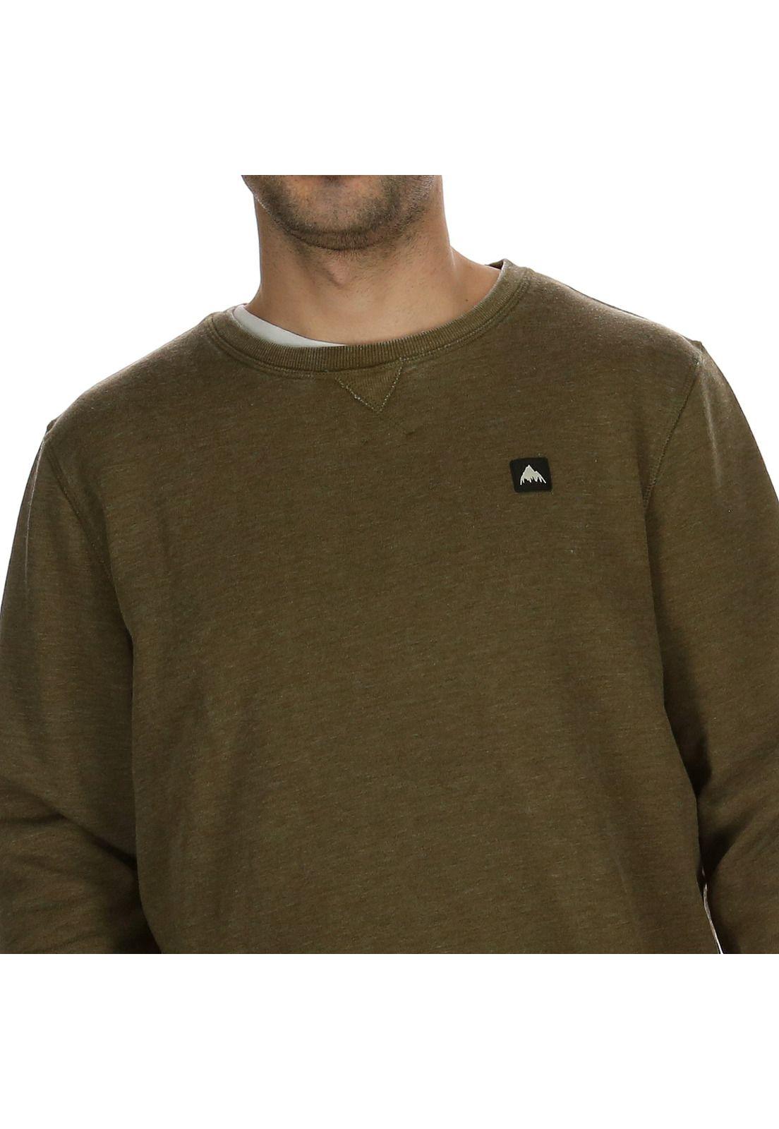 Poleron Masculino Crew Verde Oscuro Burton-3