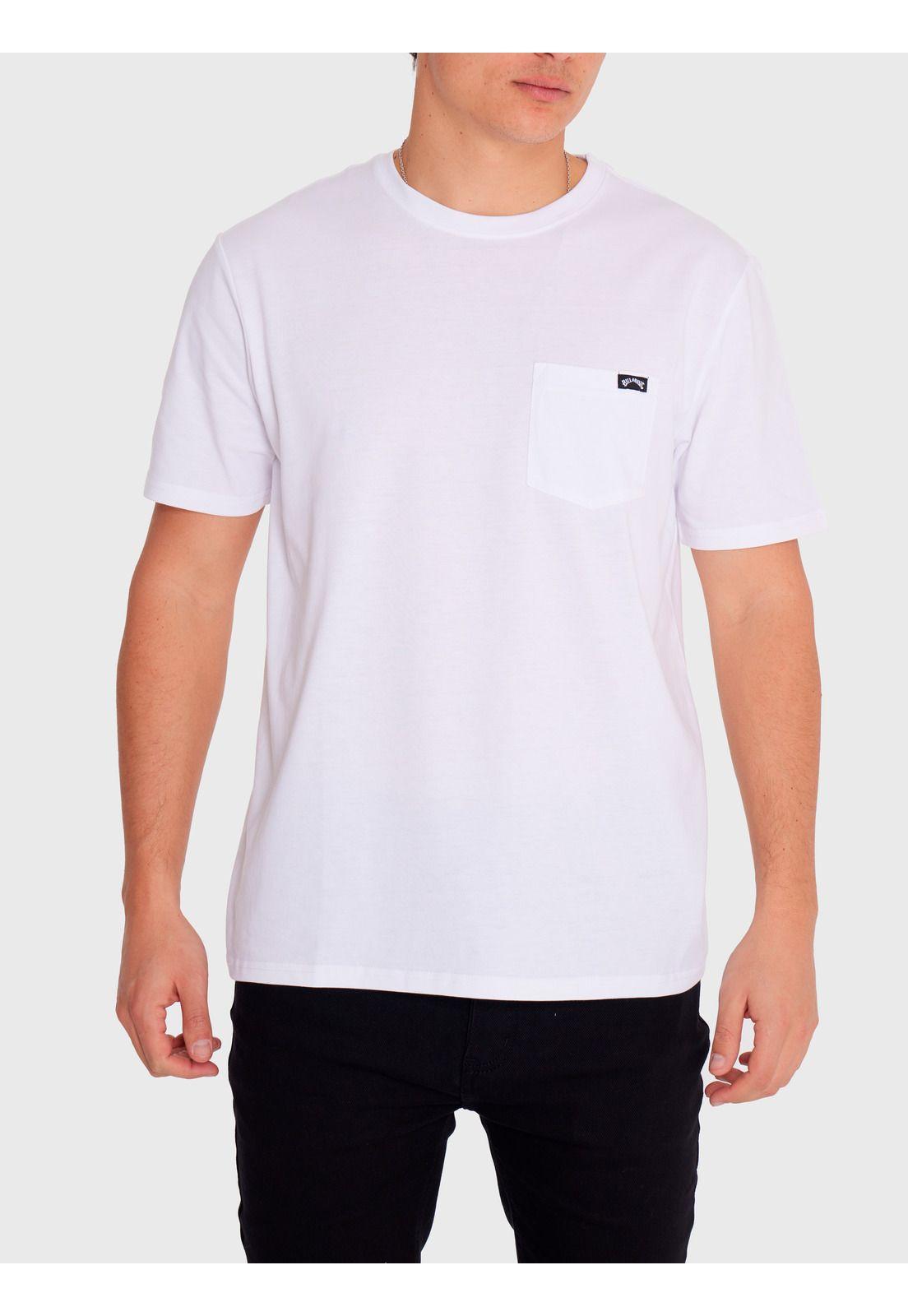 Polera Hombre Essential Pocket Blanca-1