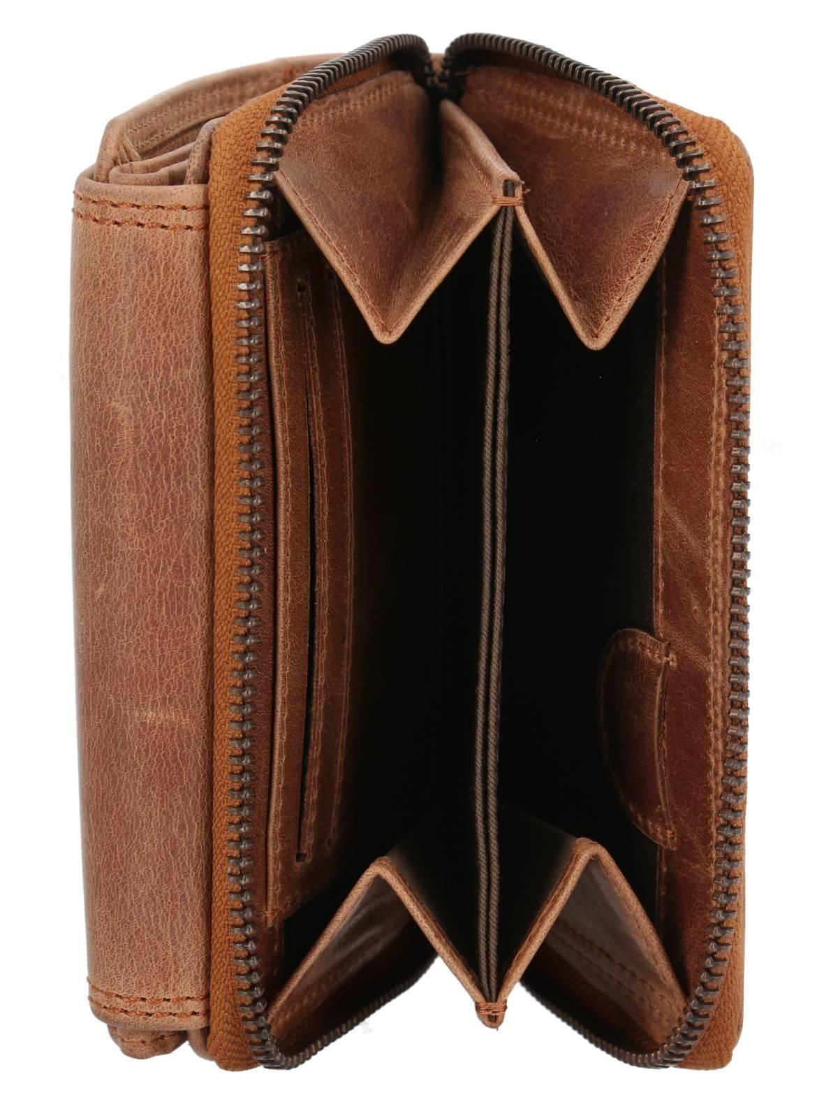 Billetera Cuero Mujer Fd Roble II Tan-2