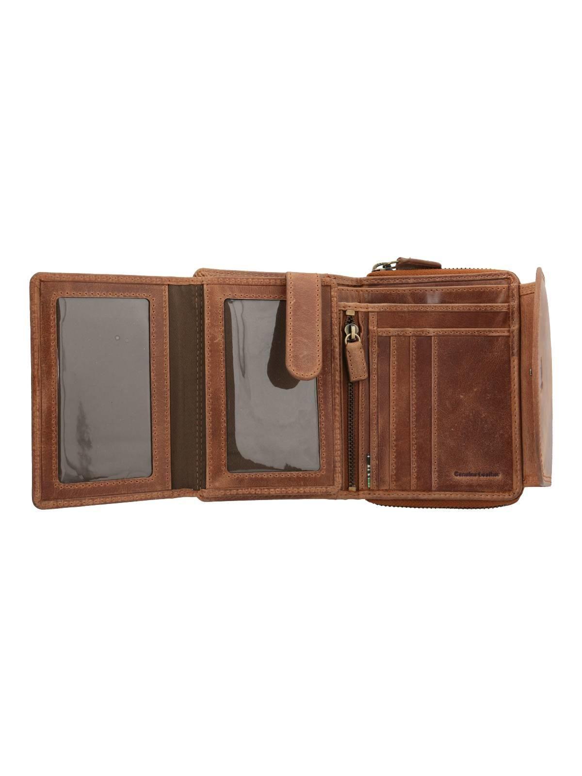 Billetera Cuero Mujer Fd Roble II Tan-4