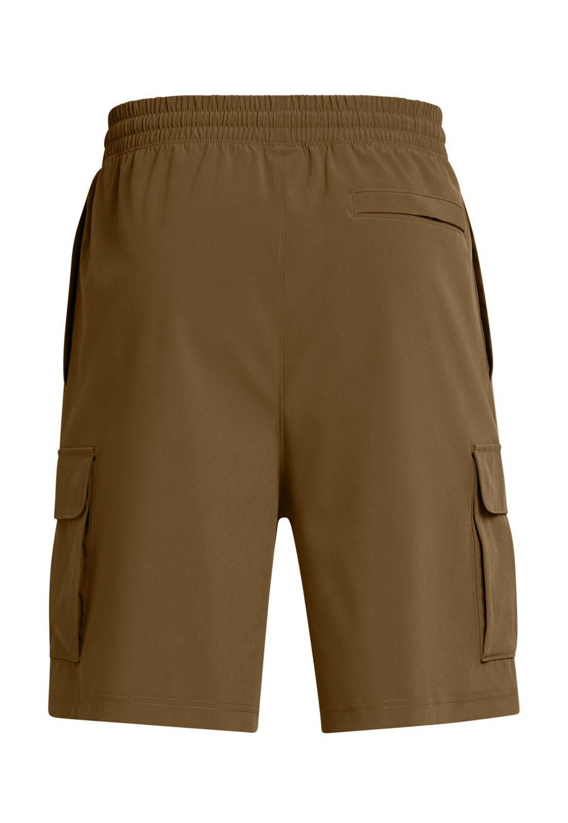 Shorts cargo UA Vibe para hombre Café-1