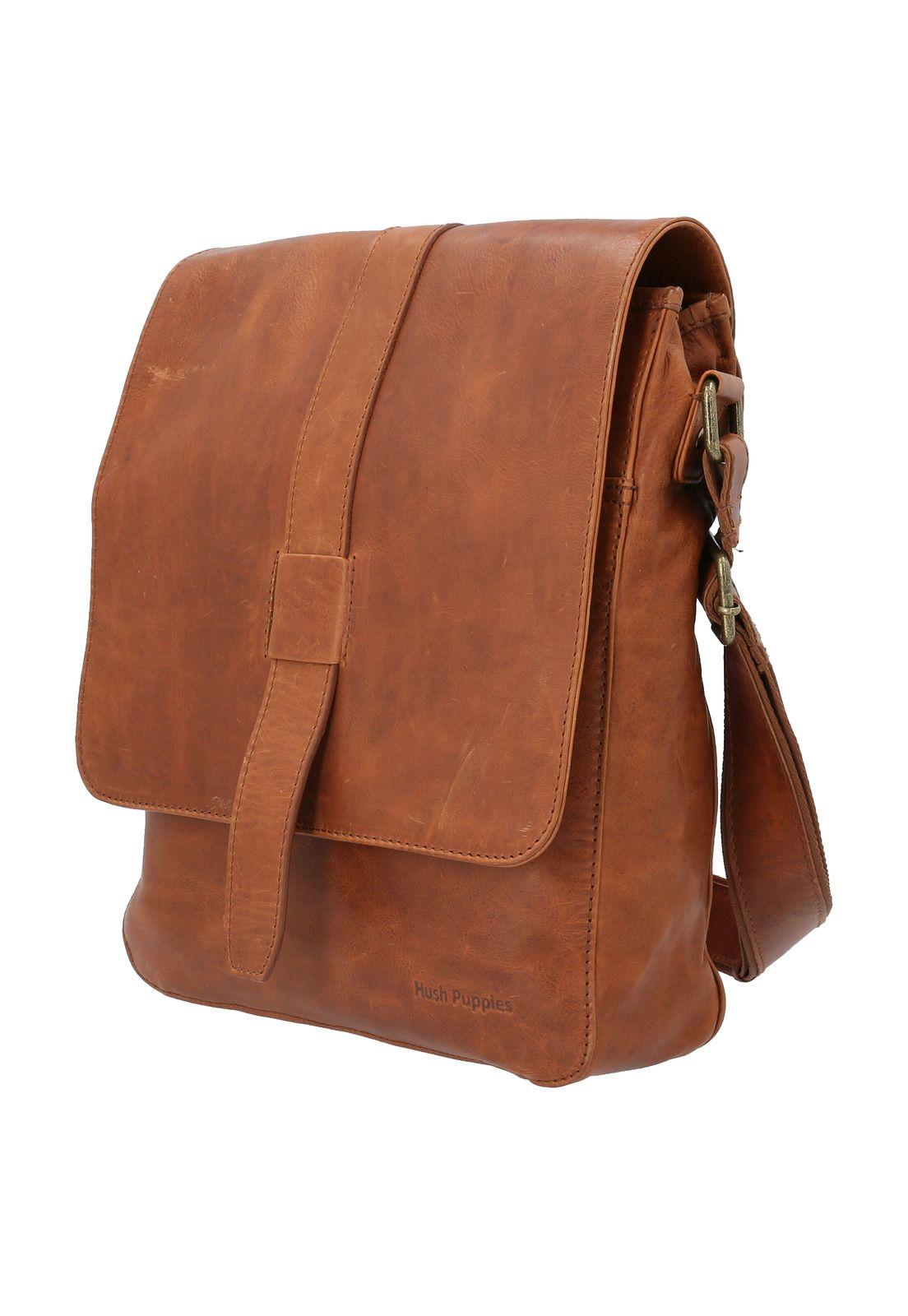 Maletín Cuero Unisex Omi Drake Cross Café-1