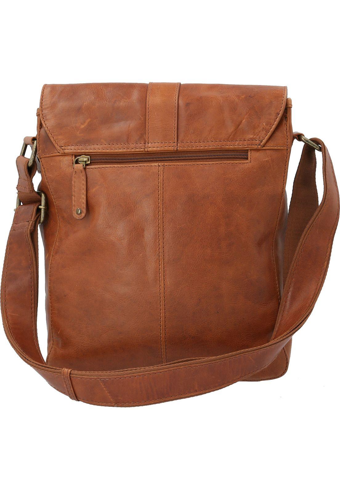 Maletín Cuero Unisex Omi Drake Cross Café-2