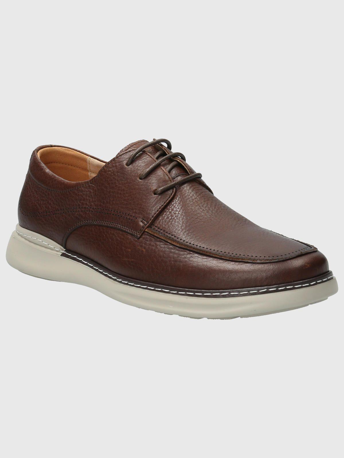 Zapato Cuero Hombre Max G Café-0