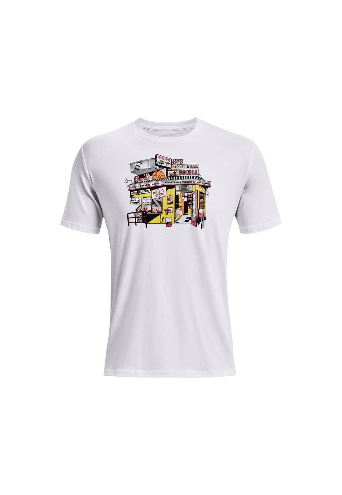 Polera Hombre Bball Ballin' 24 Hrs Blanco-0