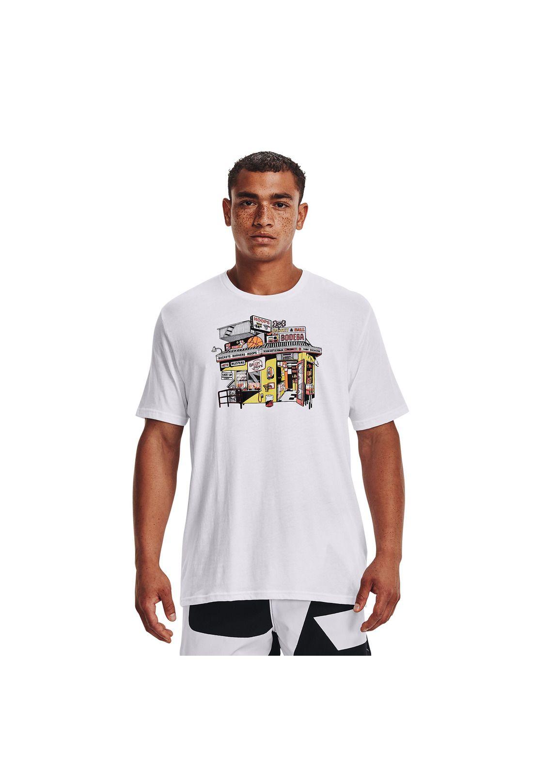 Polera Hombre Bball Ballin' 24 Hrs Blanco-2