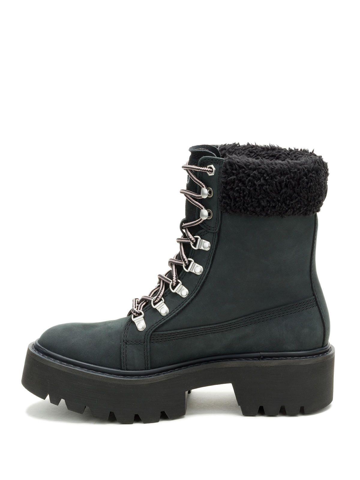 Botín Cuero Mujer Colorado Max Hiker Negro-3