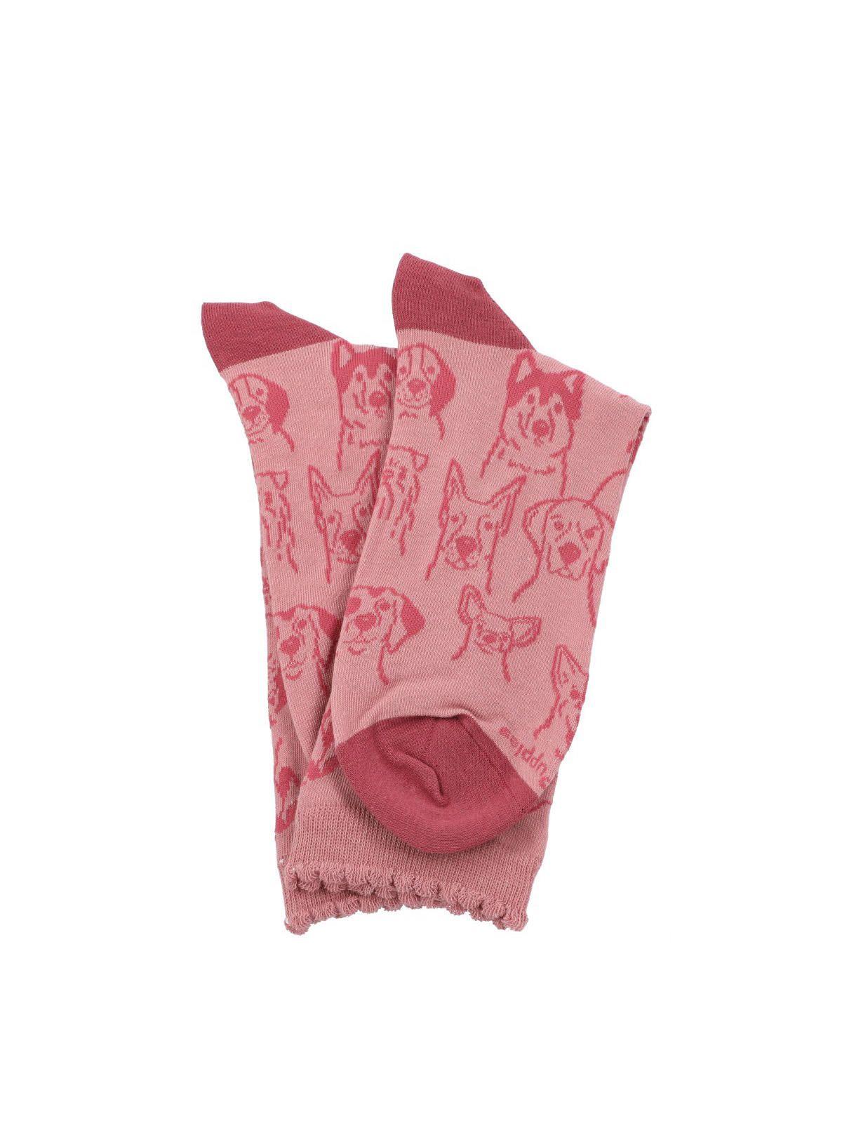 Calcetín Algodón Mujer C St Dogs Rosado-2