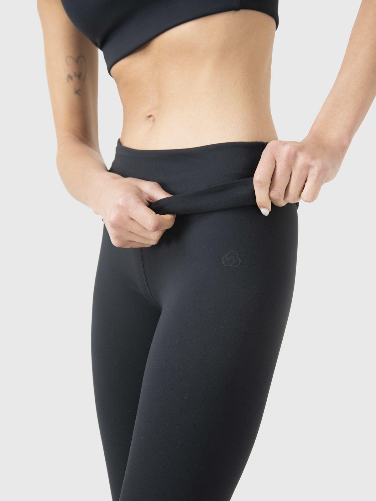 Calza Deportiva Mujer Ankle Foldover Negro-5