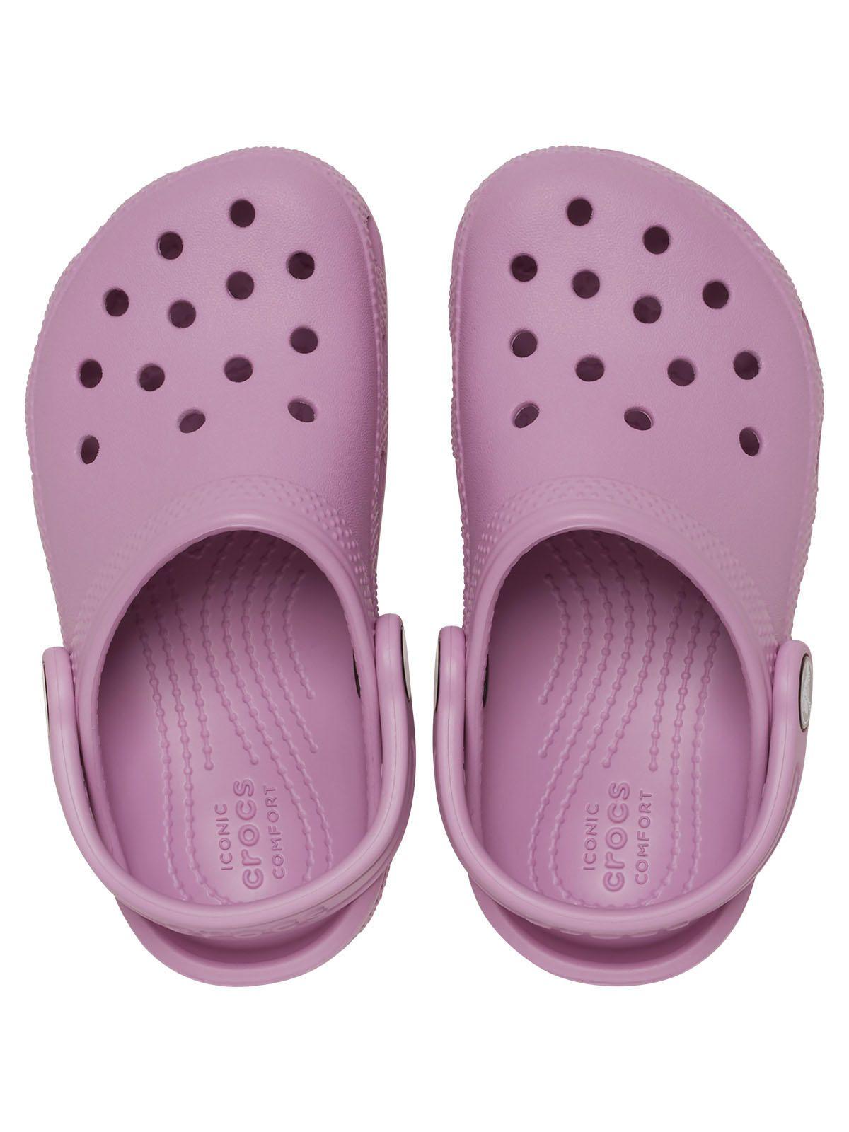 Zueco Niña Classic Clog Morado-4