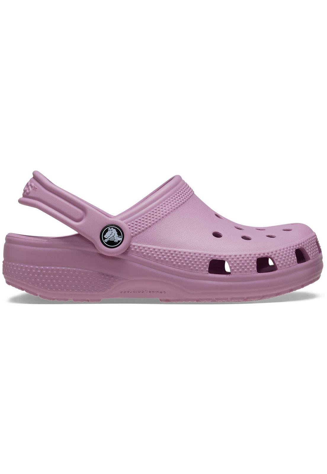 Zueco Crocs Niña Classic Clog Morado-0