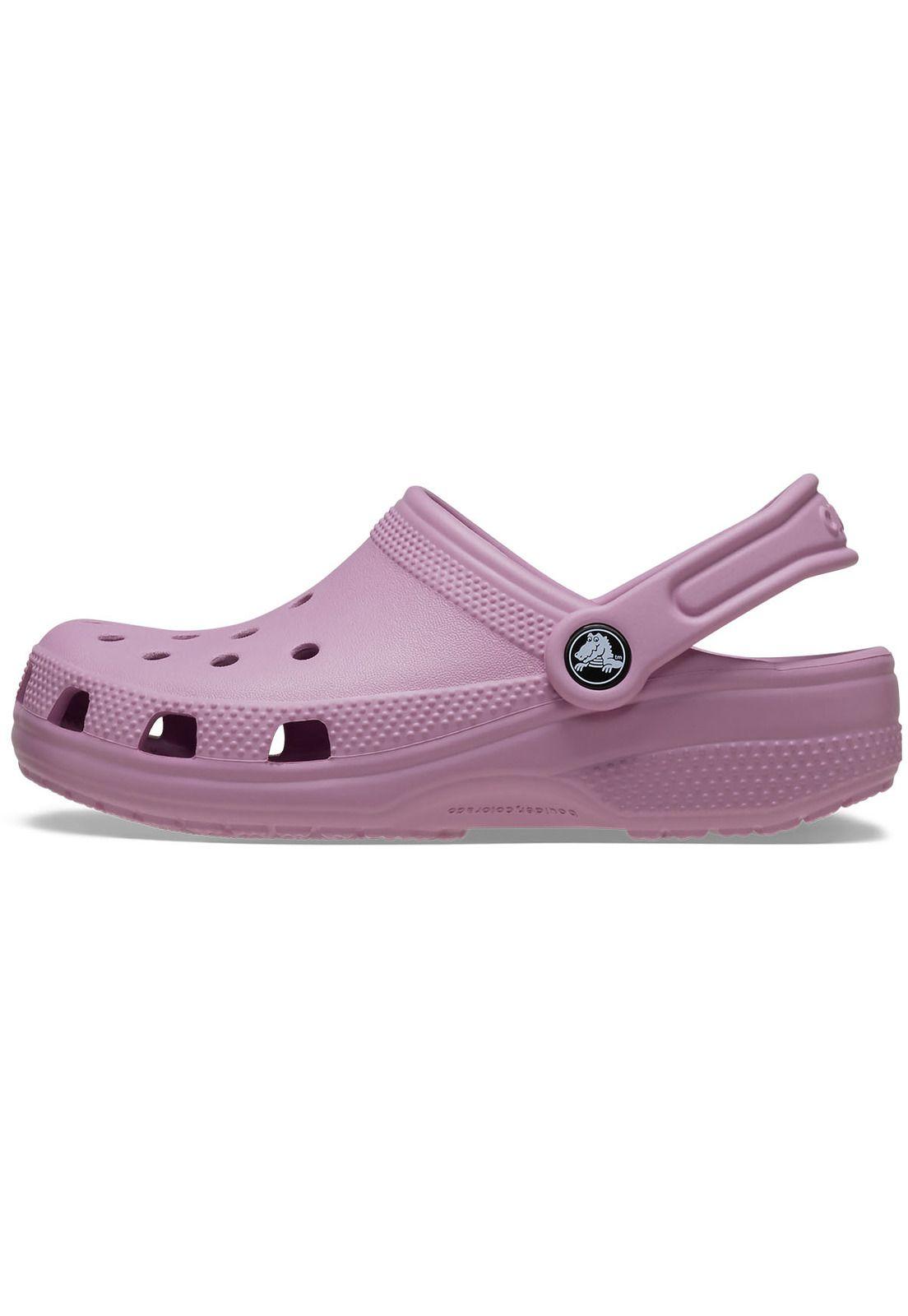 Zueco Crocs Niña Classic Clog Morado-1