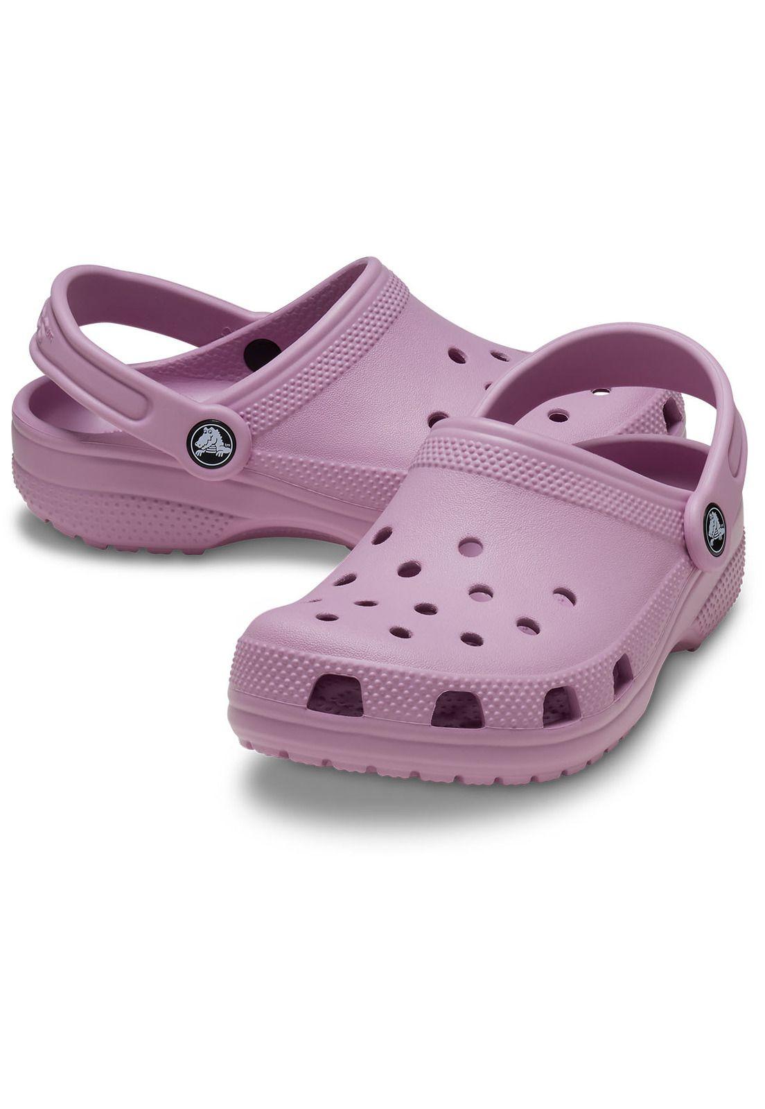 Zueco Crocs Niña Classic Clog Morado-3