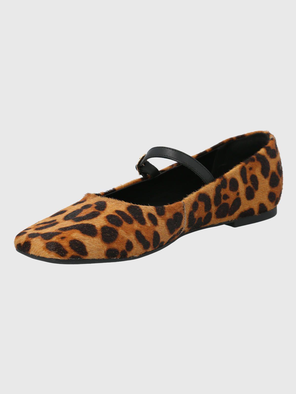 Ballerina cuero animal print Mujer Lovere-3