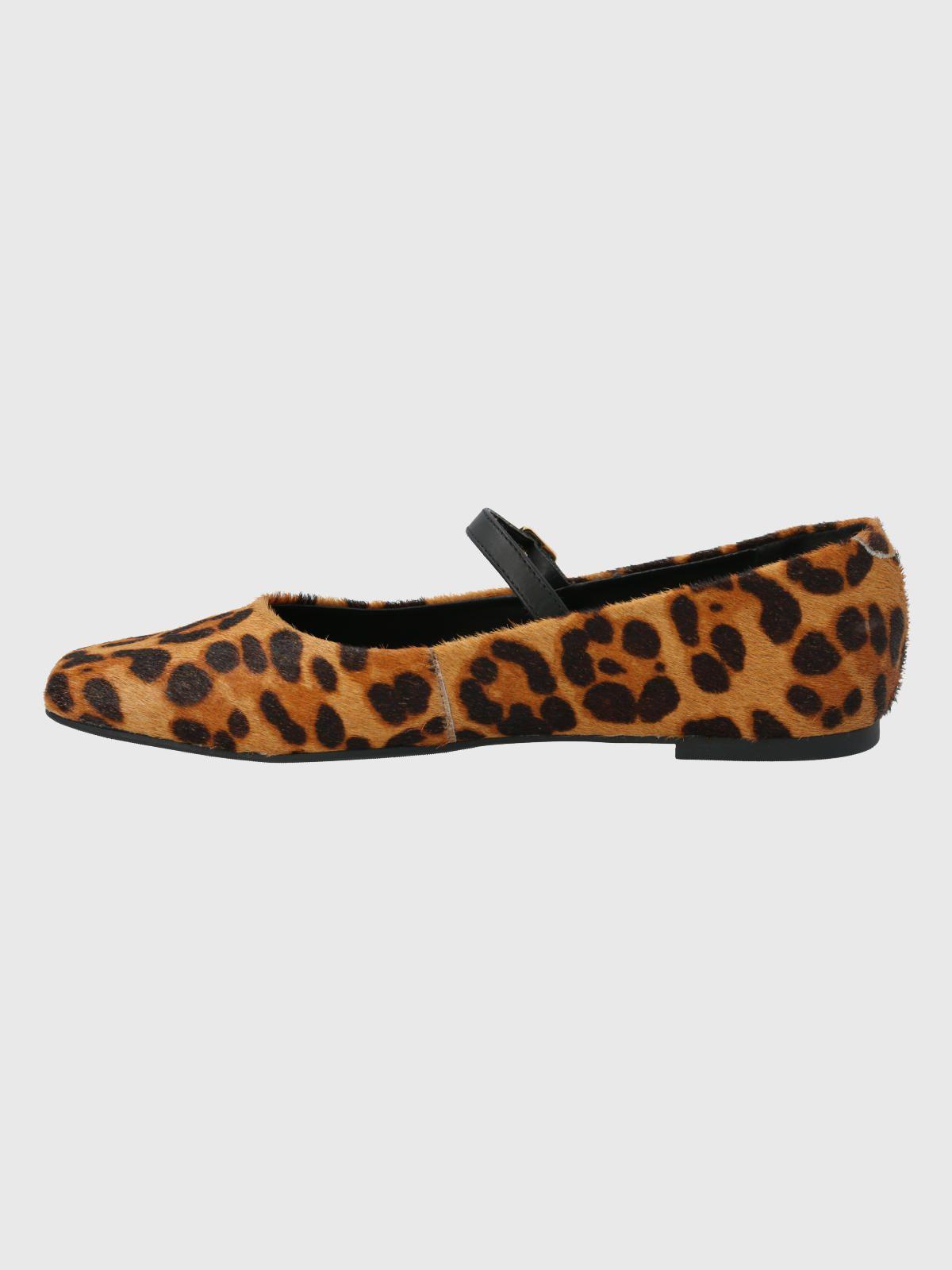 Ballerina cuero animal print Mujer Lovere-4