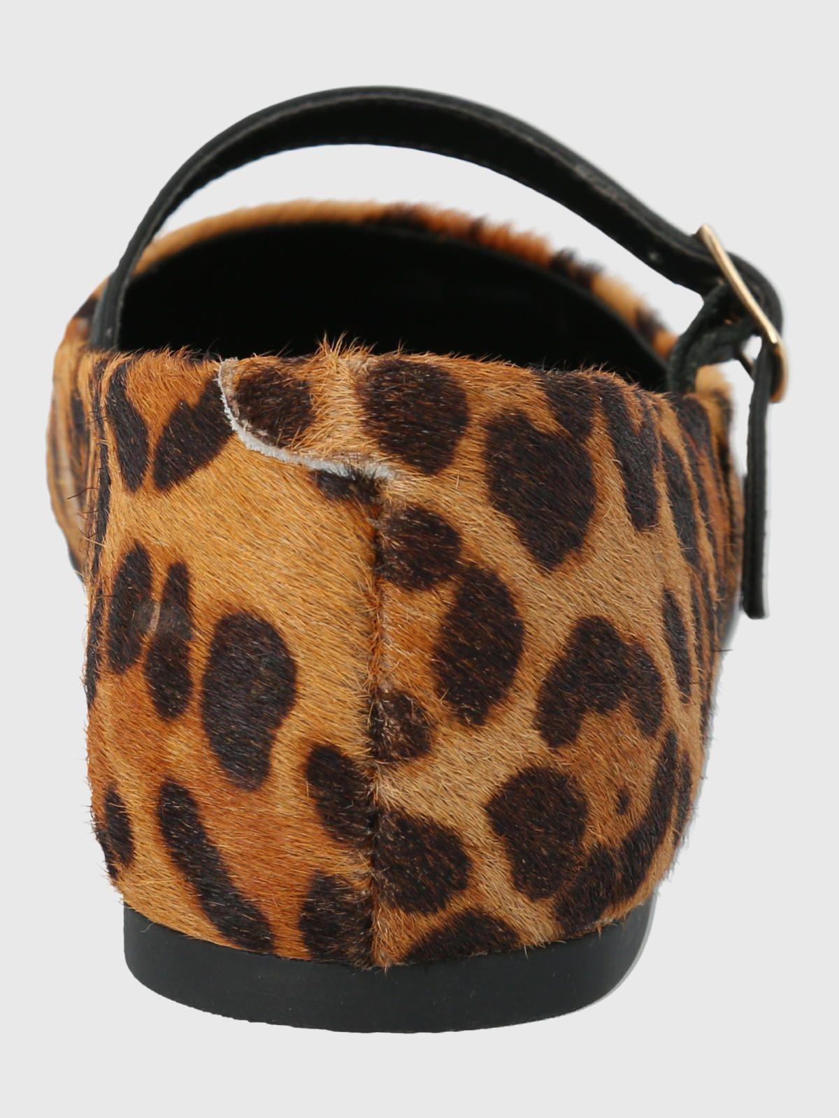 Ballerina cuero animal print Mujer Lovere-5