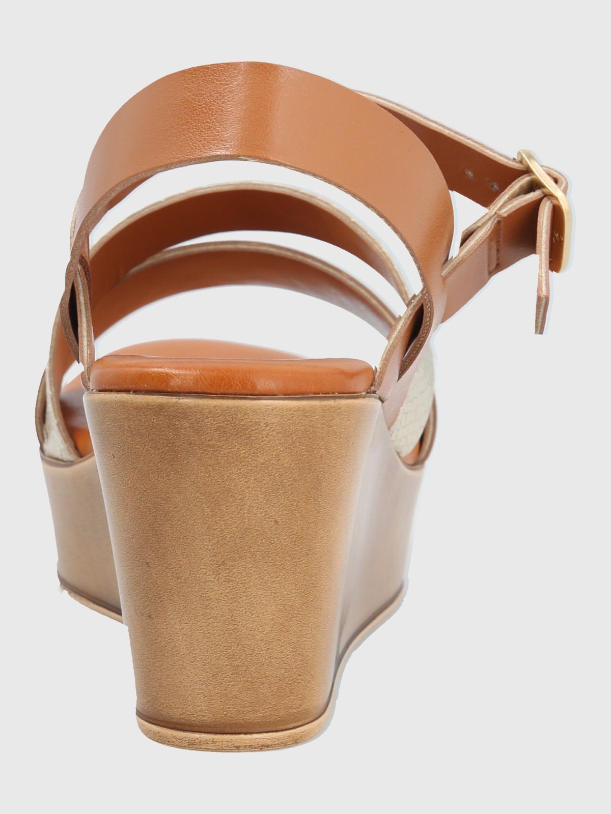 Sandalia Café Claro Mujer Belina -5