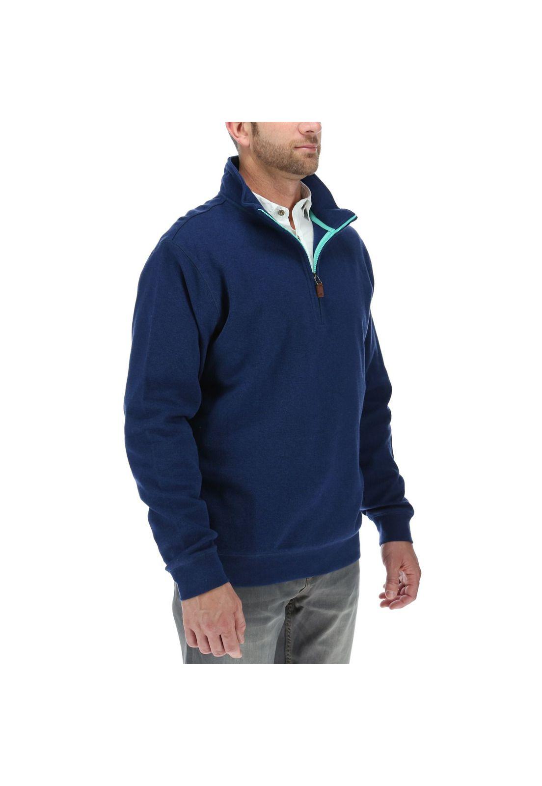 Poleron Hombre Bicolor Azul-3