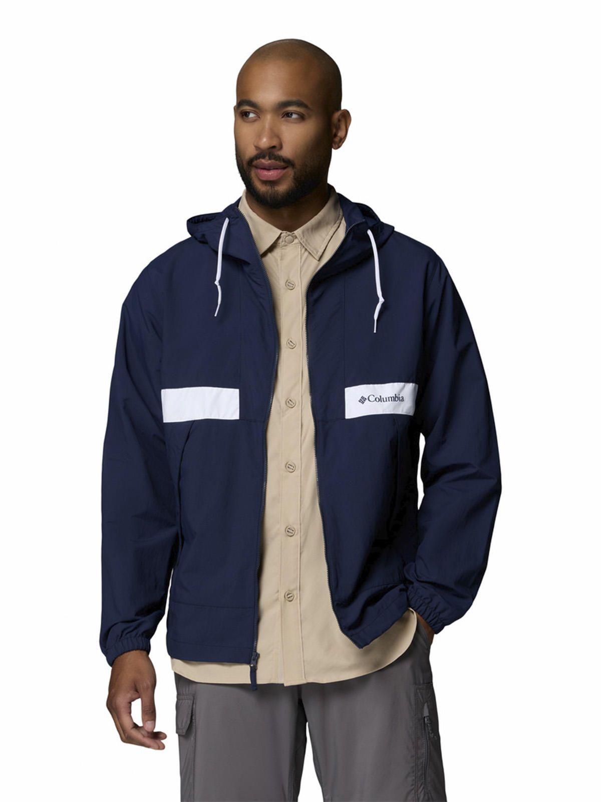 Cortaviento Hombre Spire Valley Hooded Azul-3