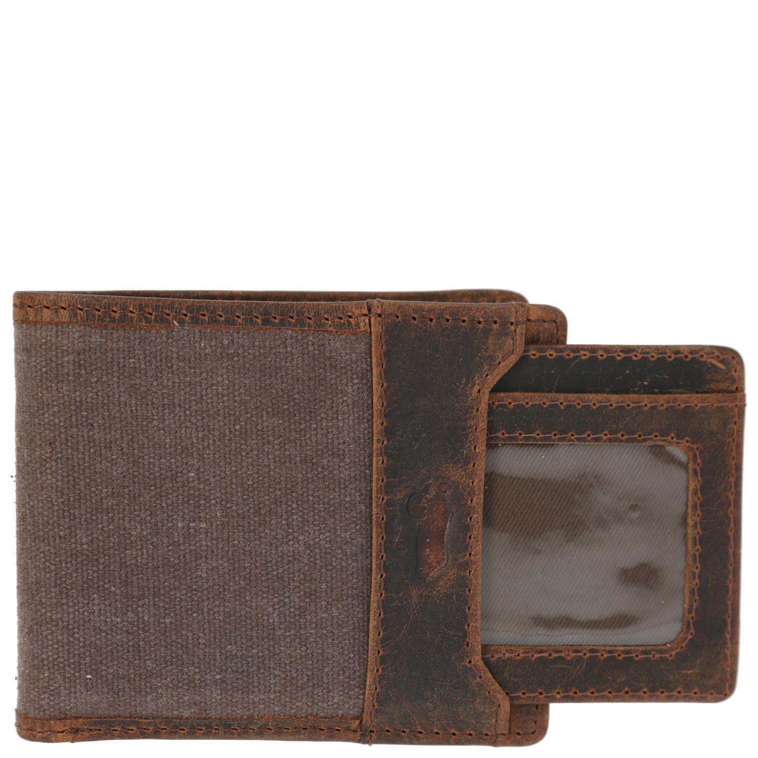 Billetera Cnv/Cuero Hombre Jasper Ventana Café-1