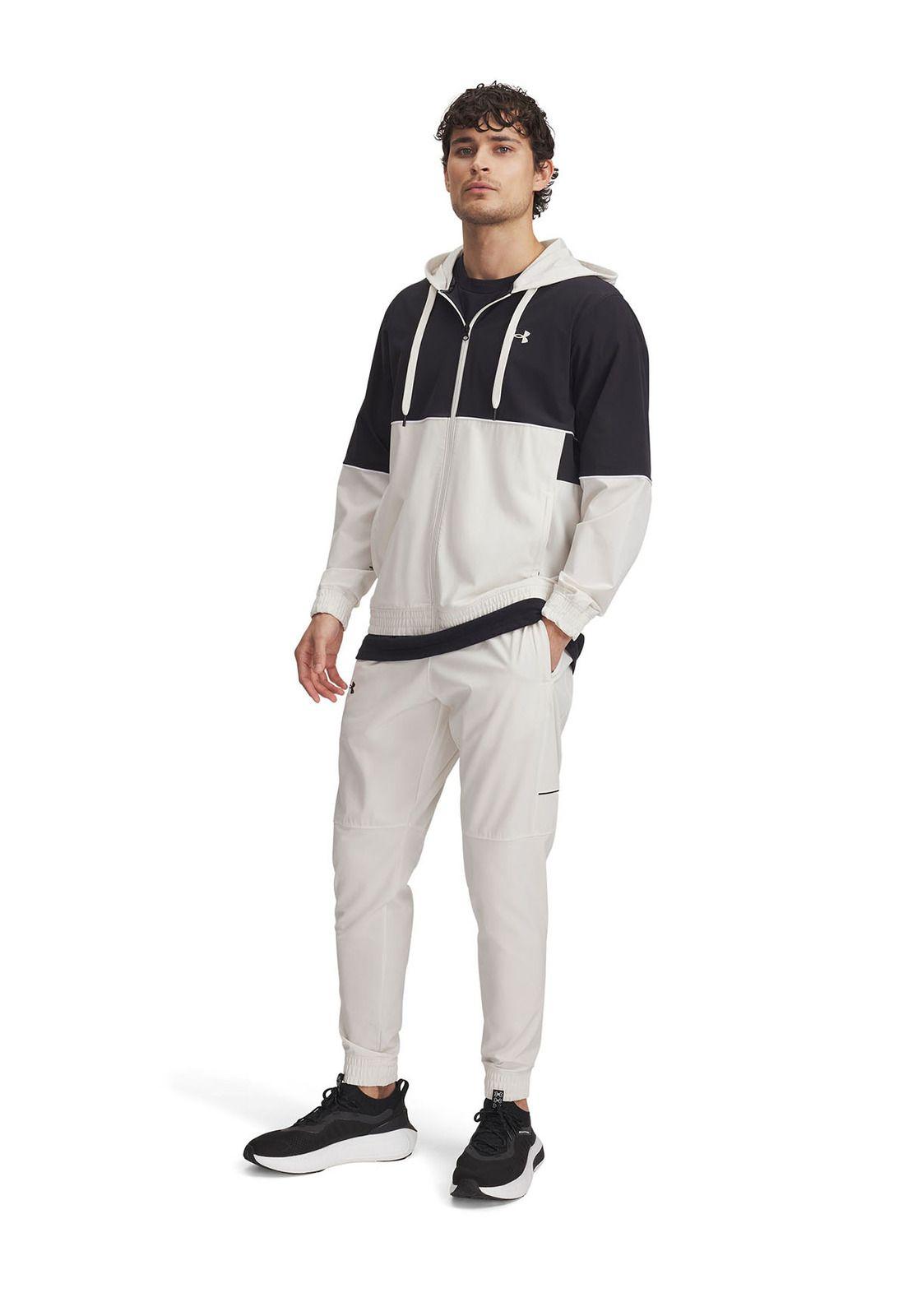 Pantalón Ua Zone Woven Blanco Para Hombre-3