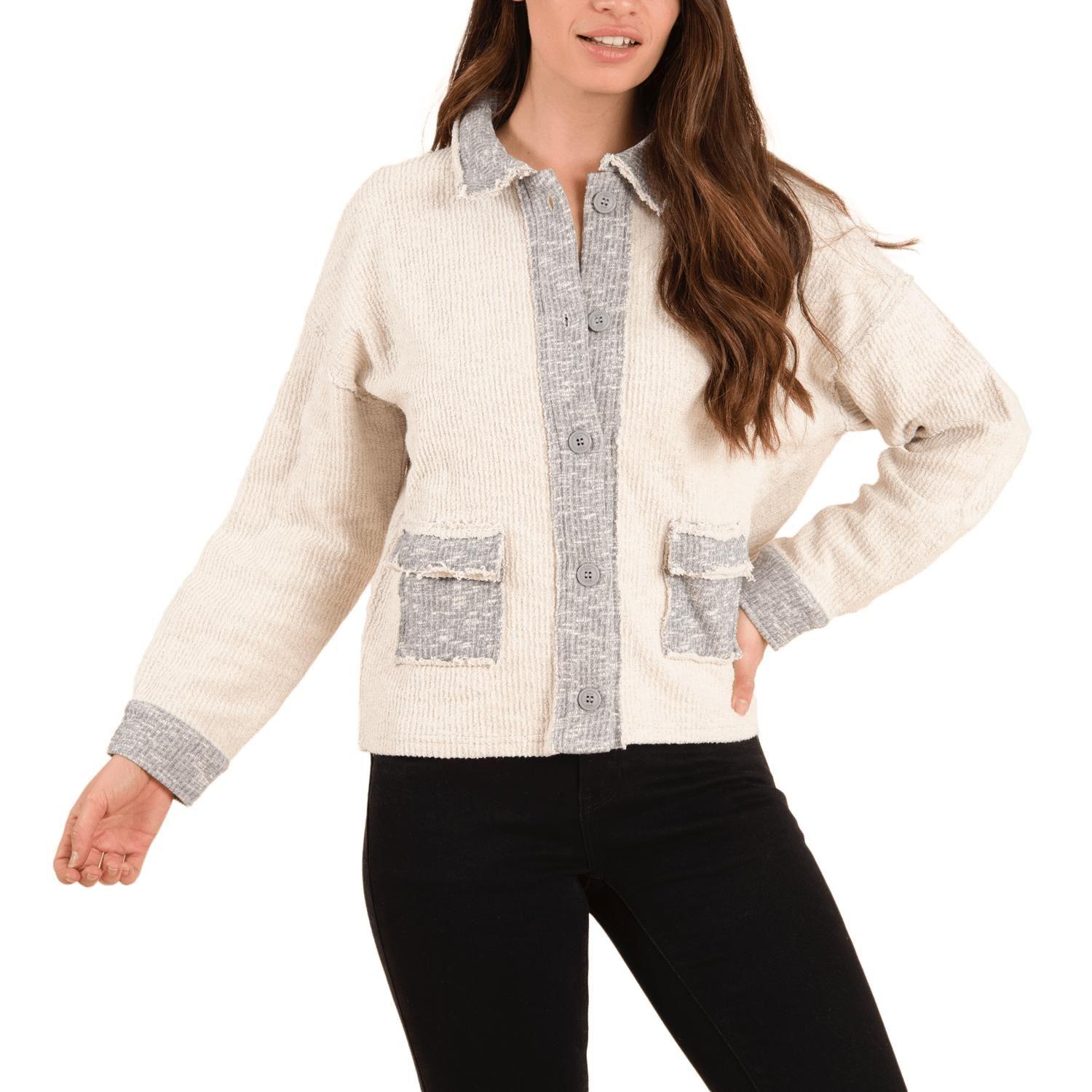 Polerón Algodón Orgánico Mujer Arena Grafito-0