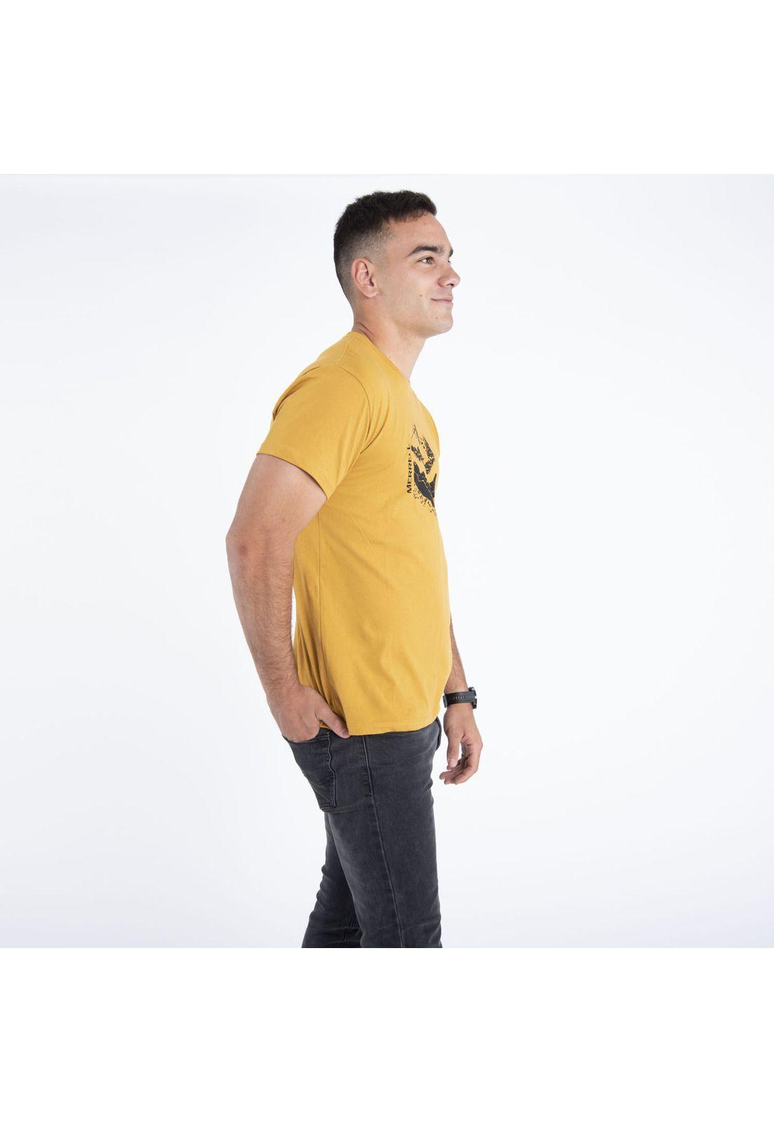 Polera Hombre Ground Tee Amarillo-1