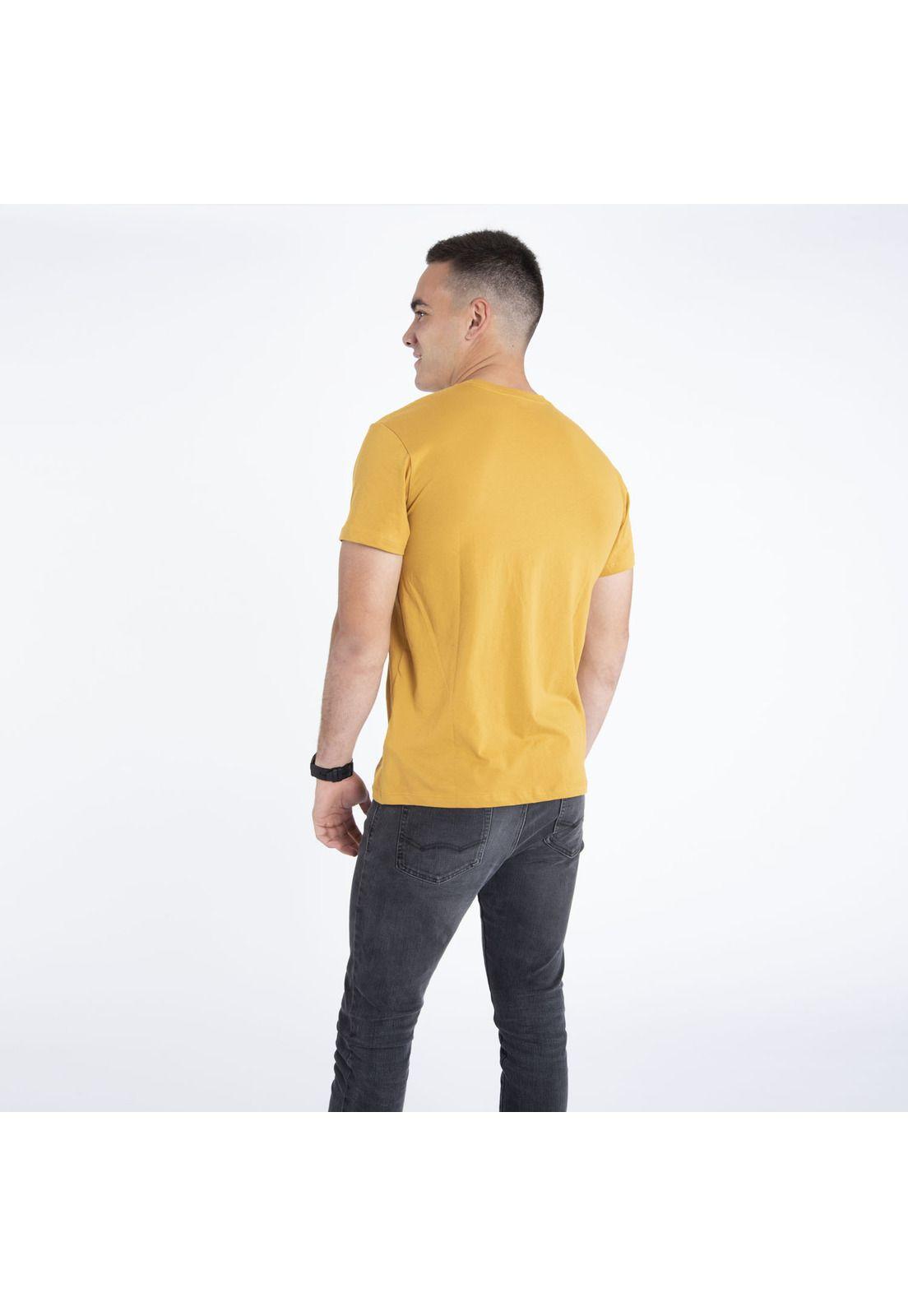 Polera Hombre Ground Tee Amarillo-2