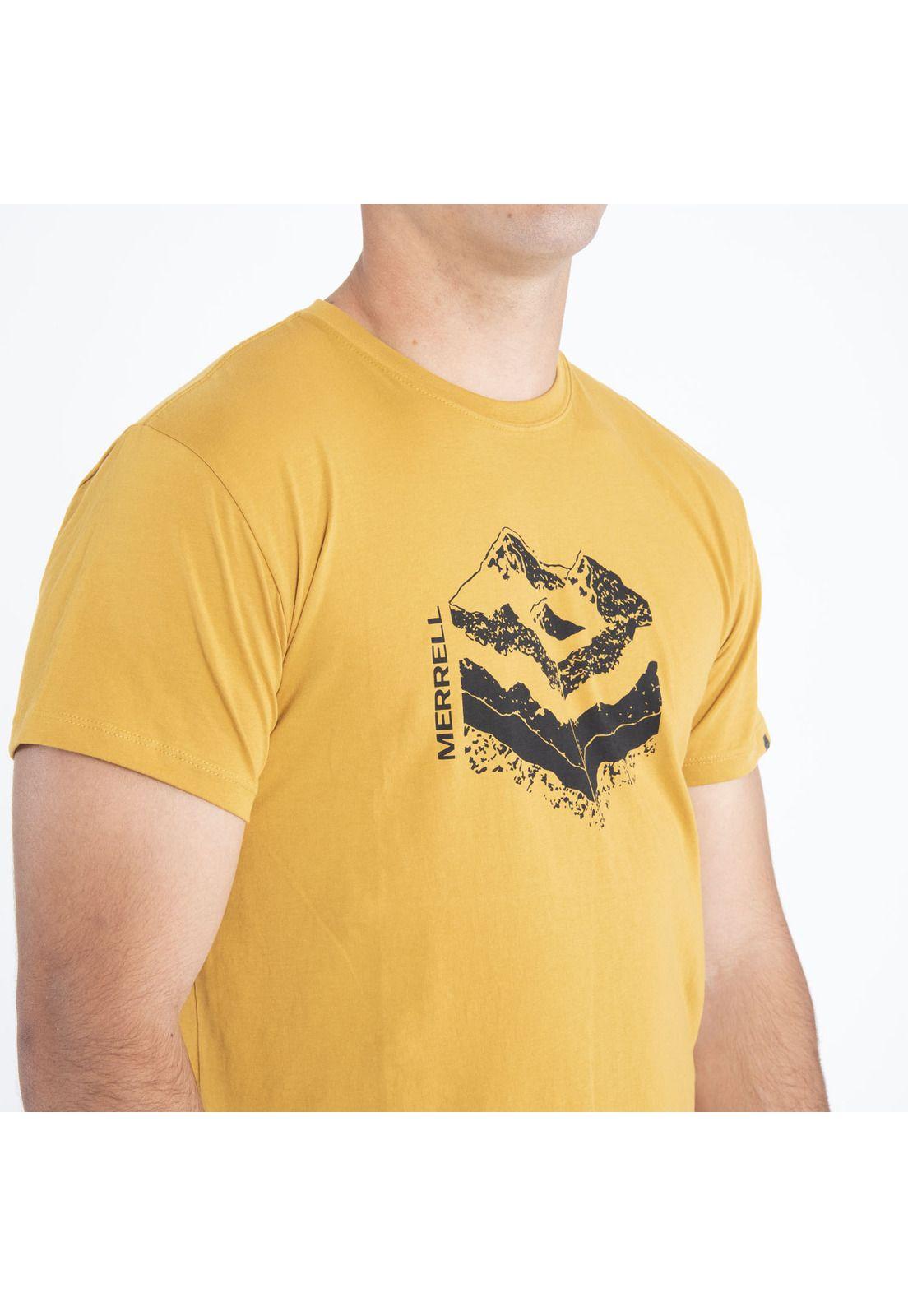 Polera Hombre Ground Tee Amarillo-3