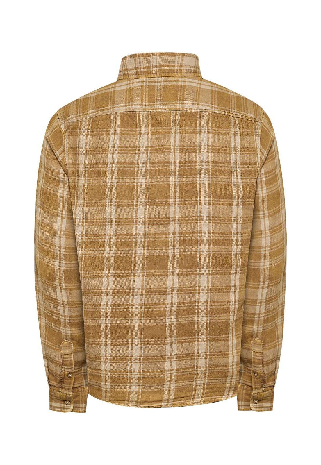 Camisa Algodón Orgánico Hombre Bradford Beige-1