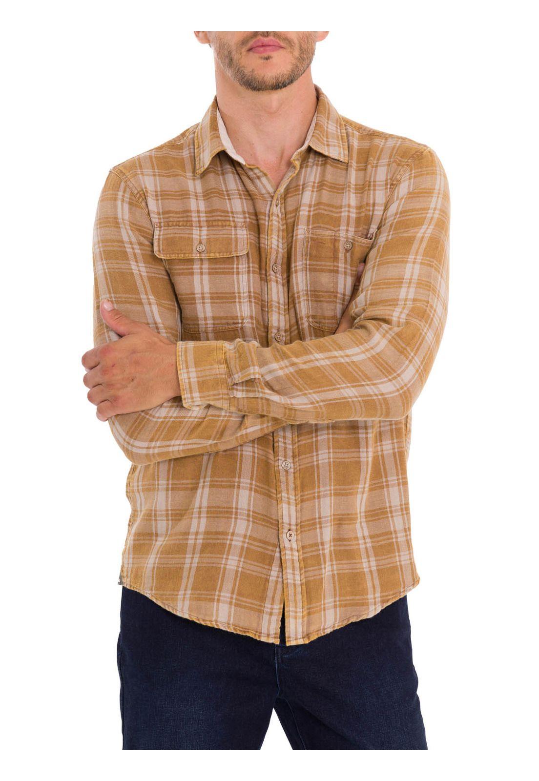 Camisa Algodón Orgánico Hombre Bradford Beige-4