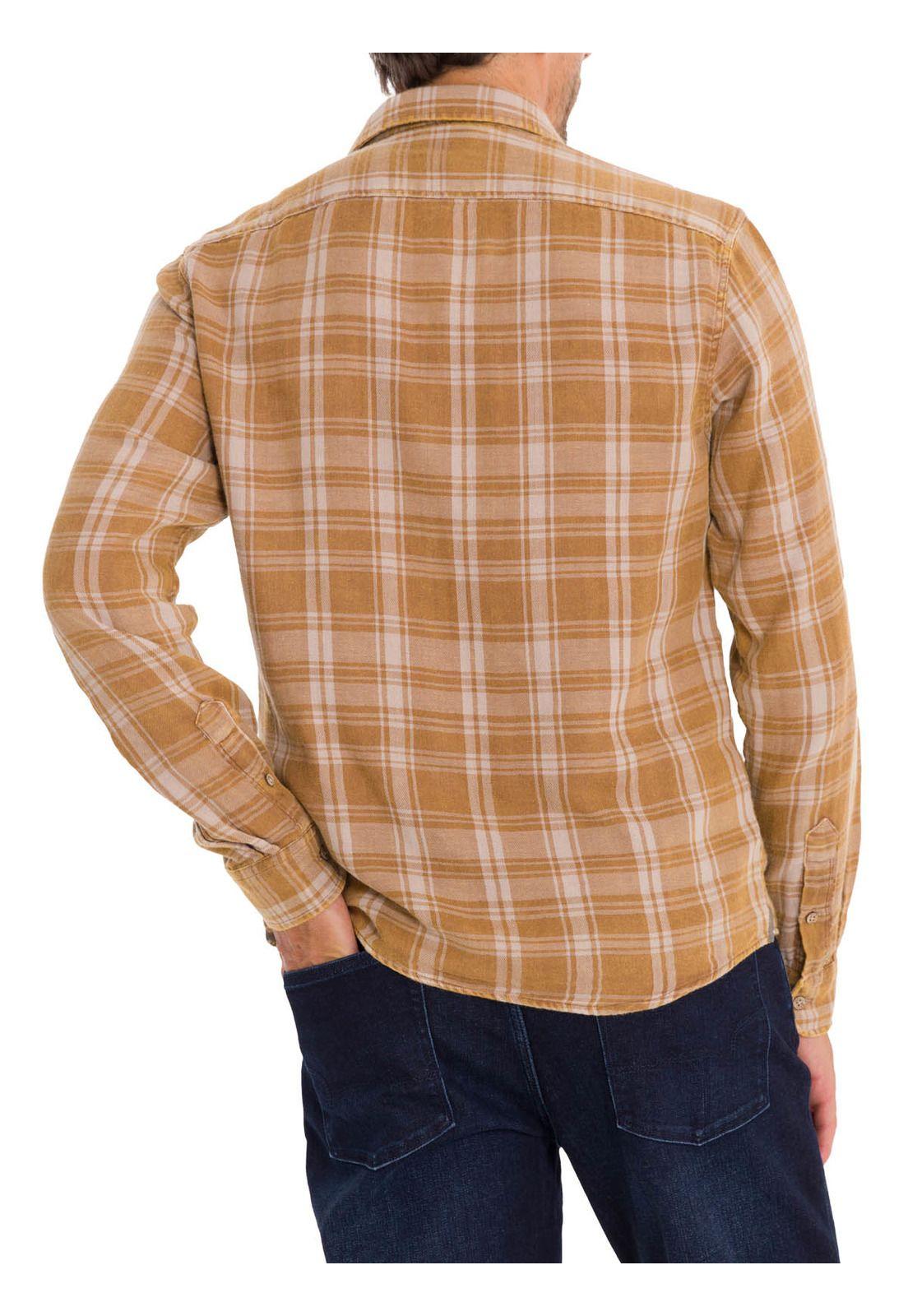 Camisa Algodón Orgánico Hombre Bradford Beige-6