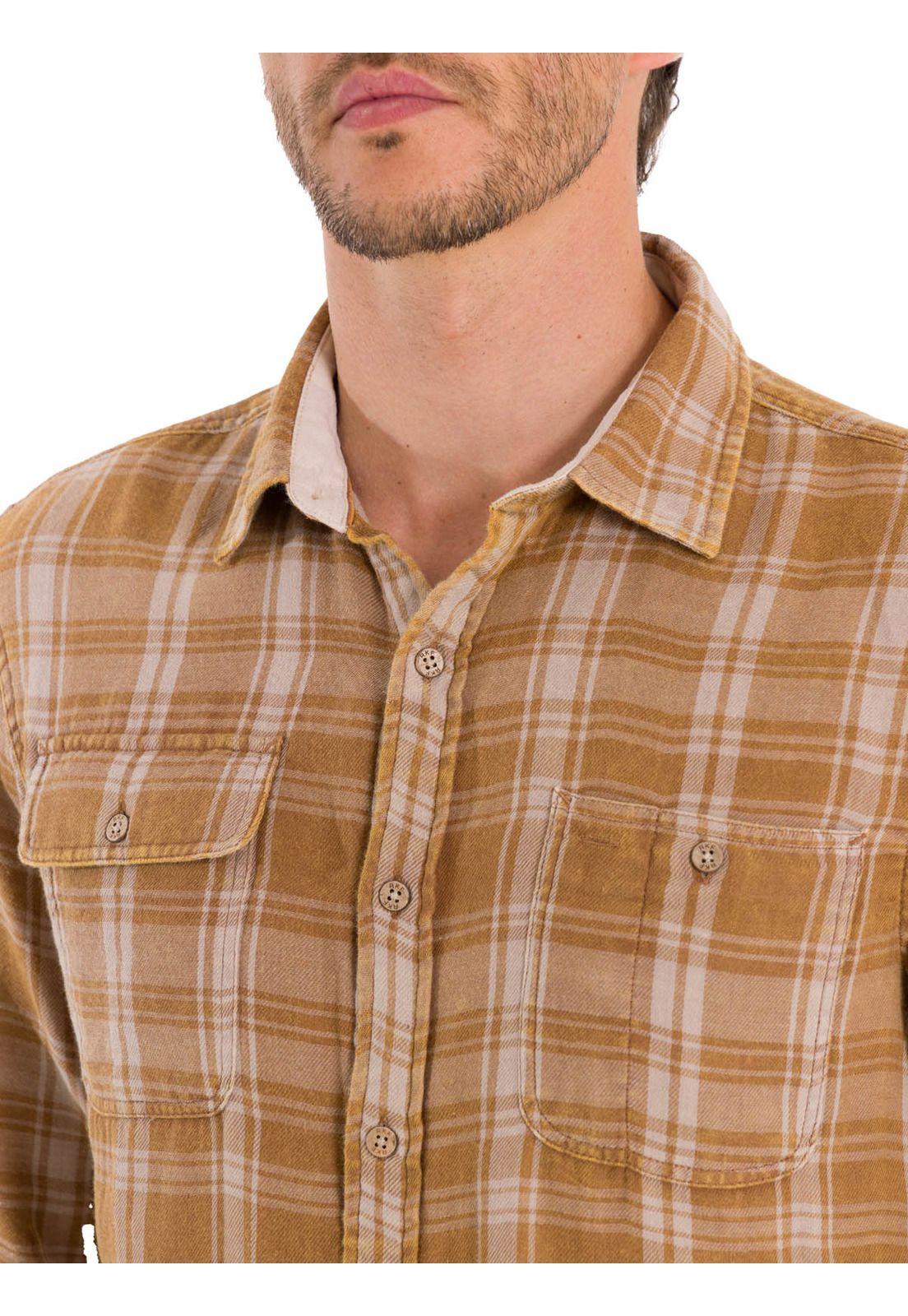 Camisa Algodón Orgánico Hombre Bradford Beige-7