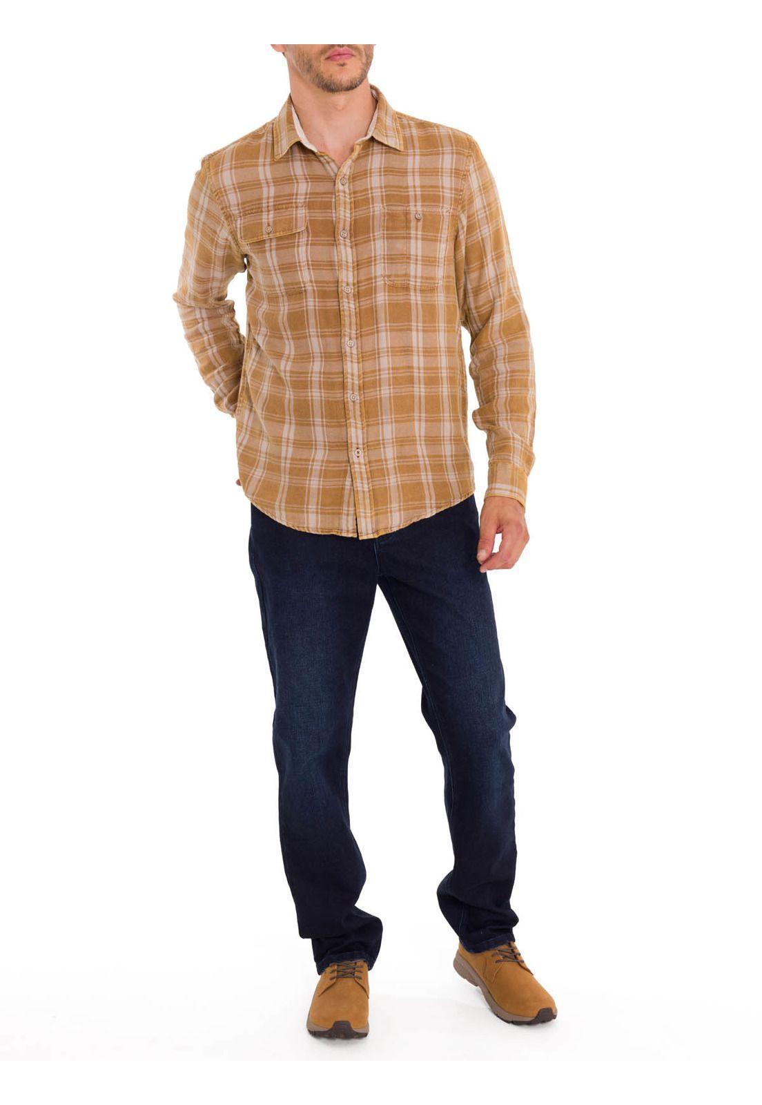 Camisa Algodón Orgánico Hombre Bradford Beige-8