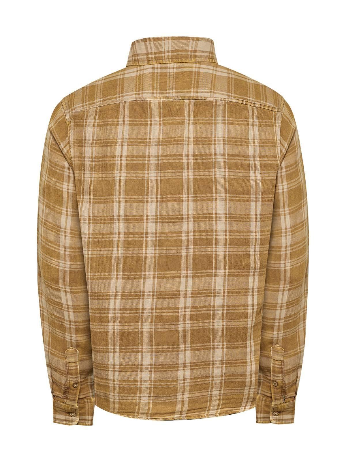Camisa Algodón Orgánico Hombre Bradford Café-1