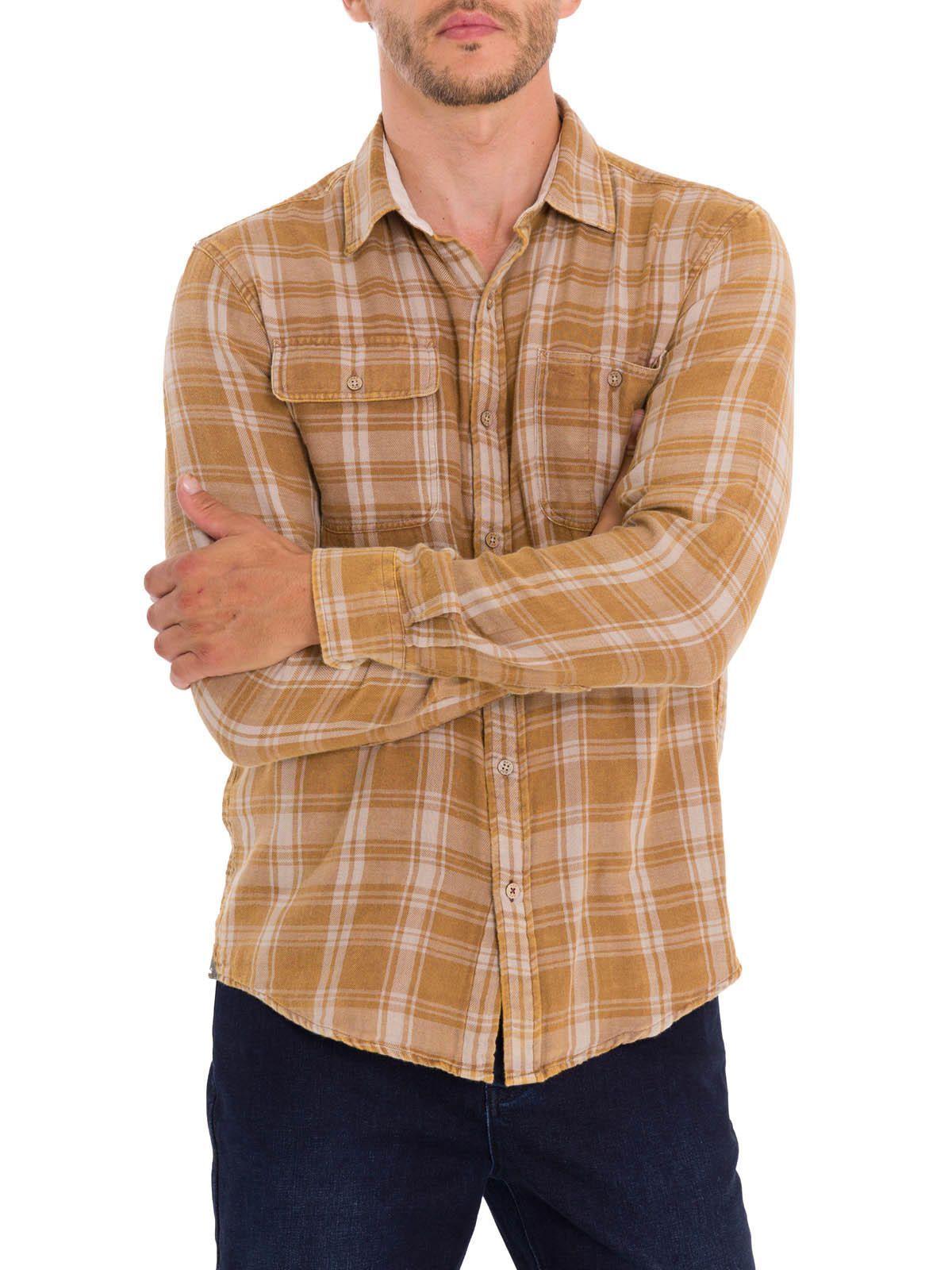 Camisa Algodón Orgánico Hombre Bradford Café-4
