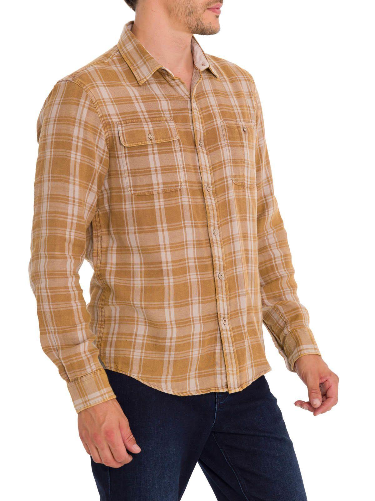 Camisa Algodón Orgánico Hombre Bradford Café-5