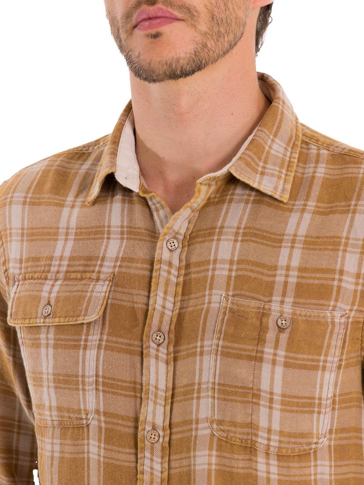 Camisa Algodón Orgánico Hombre Bradford Café-7