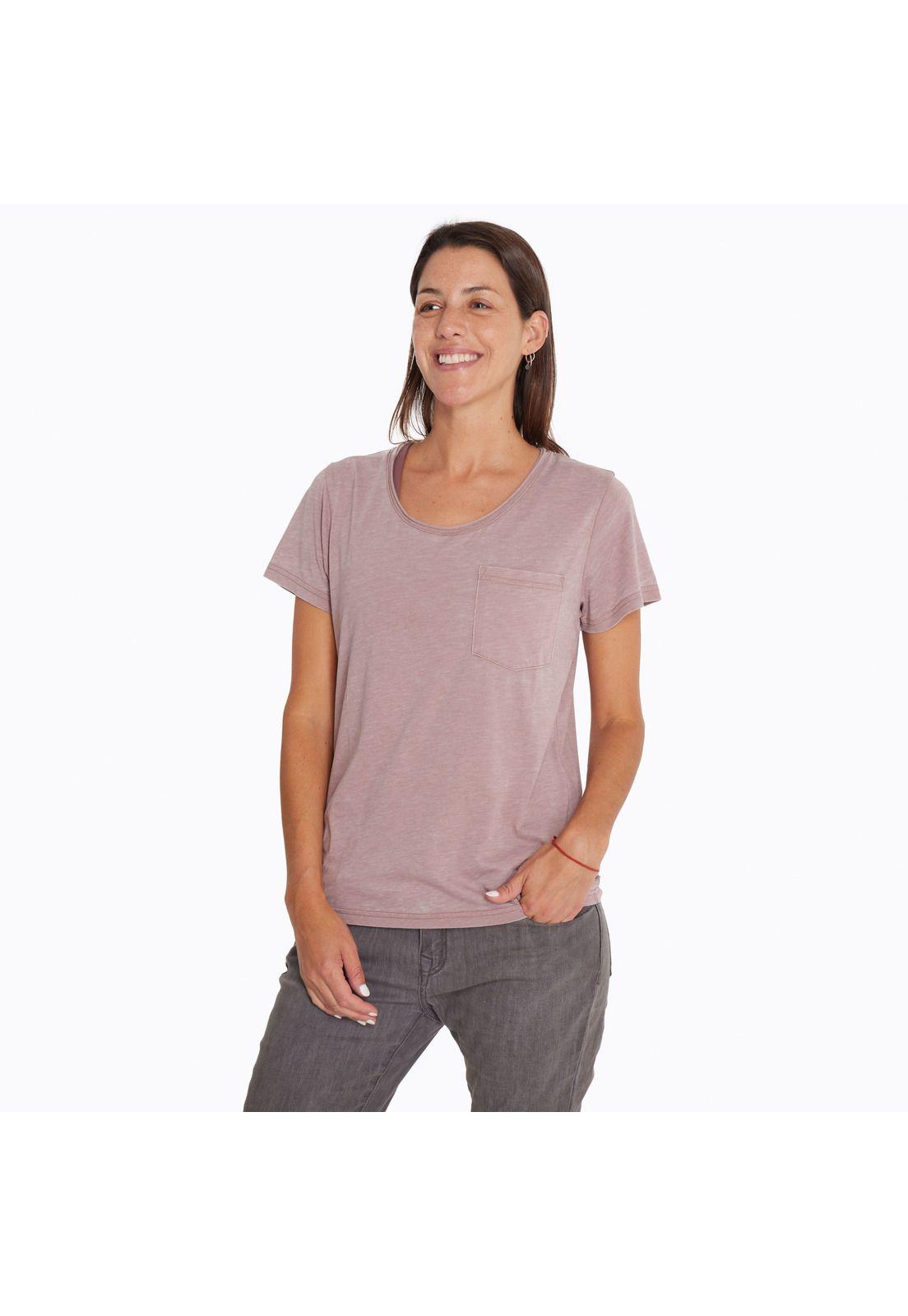 Polera Mujer Nitsuga Tee Terracota-0