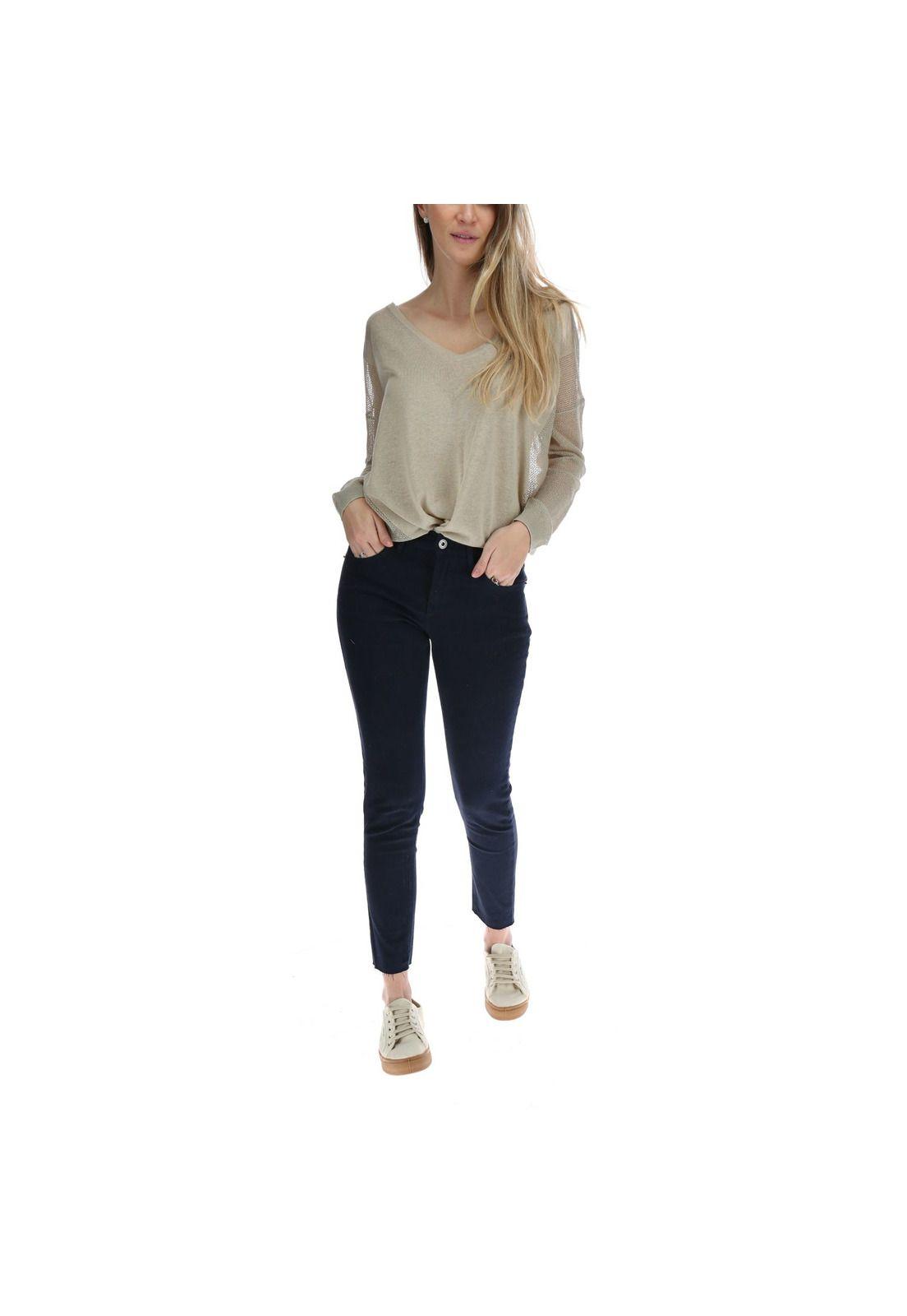 Pantalón Pitillo Mujer Marina Grafito-4