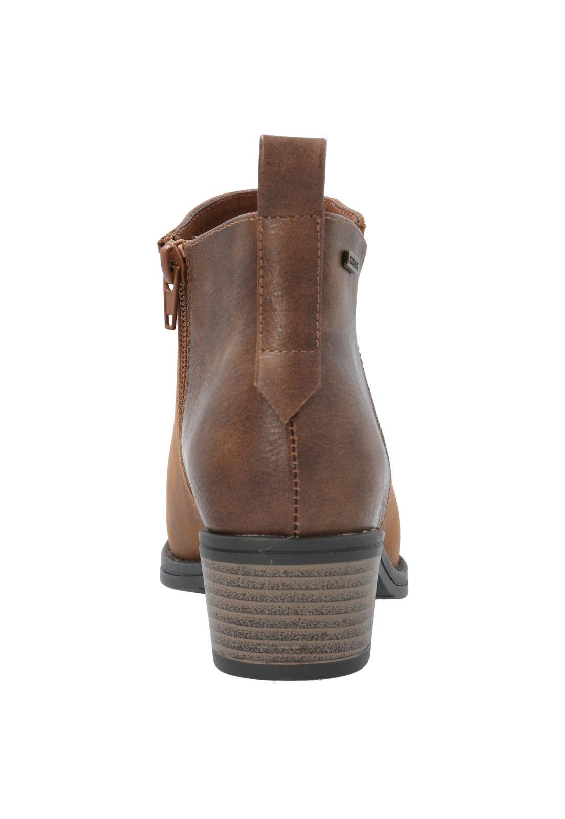 Botín Mujer Gabone Cognac-4