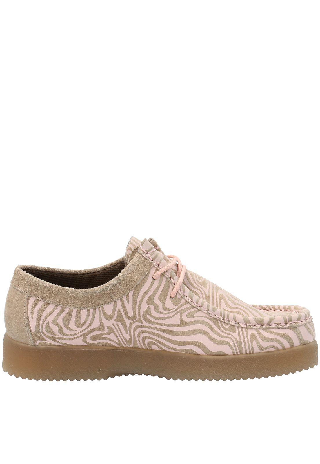 Zapato Cuero Mujer Navajo Psicodélic Rosa-1