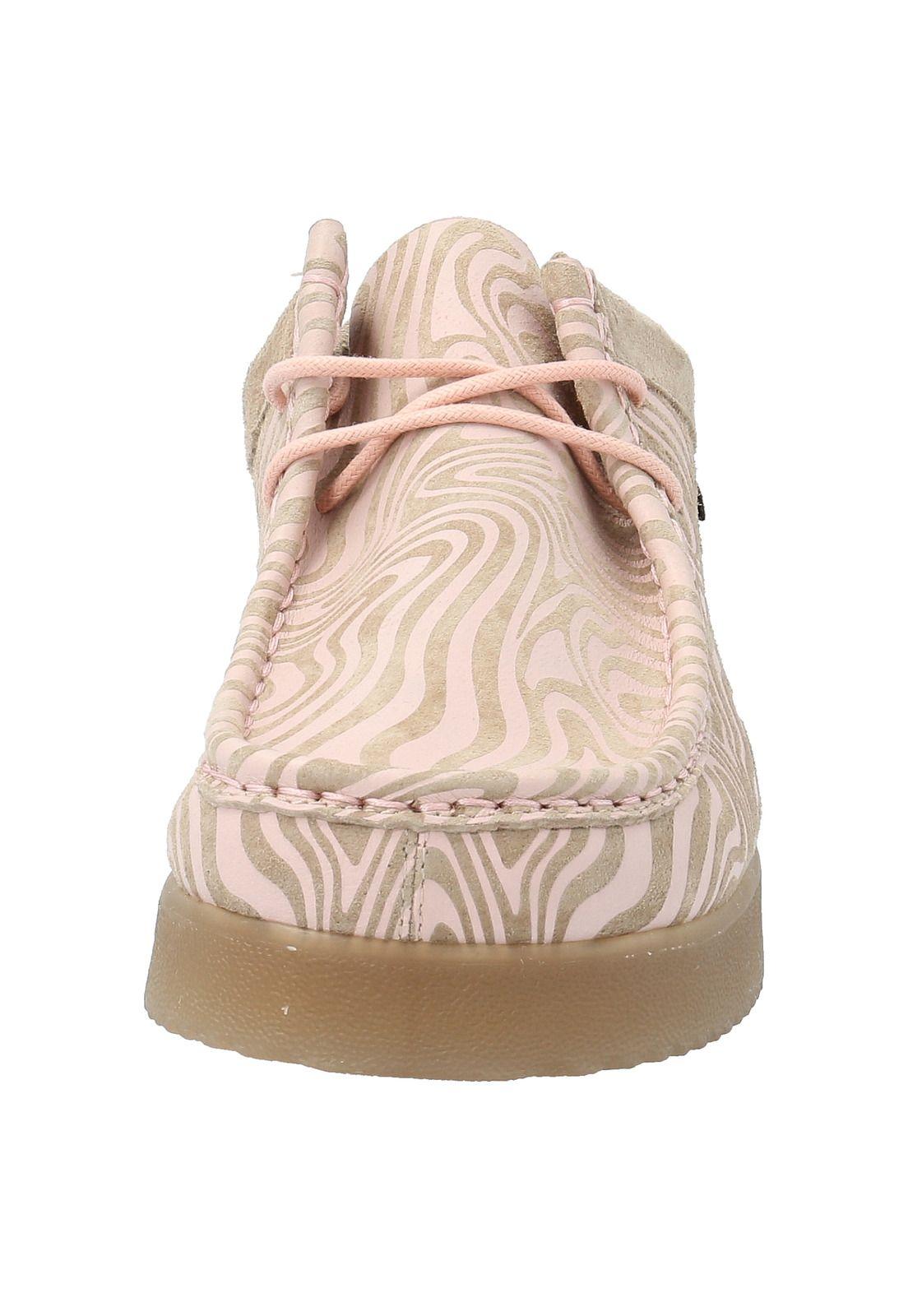 Zapato Cuero Mujer Navajo Psicodélic Rosa-2