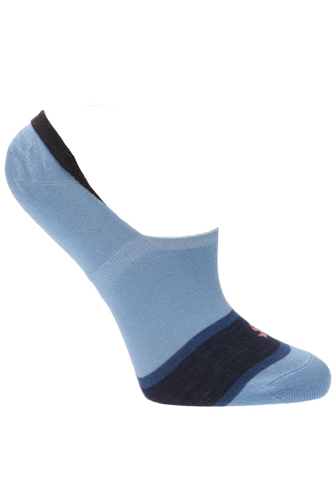 Calcetin Casual Rfv23W Inv Block Azul Mujer-0